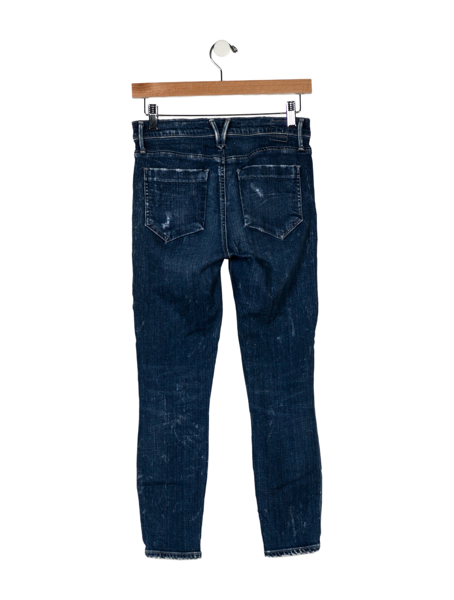 GoldSign Mid-Rise Straight Leg Jeans