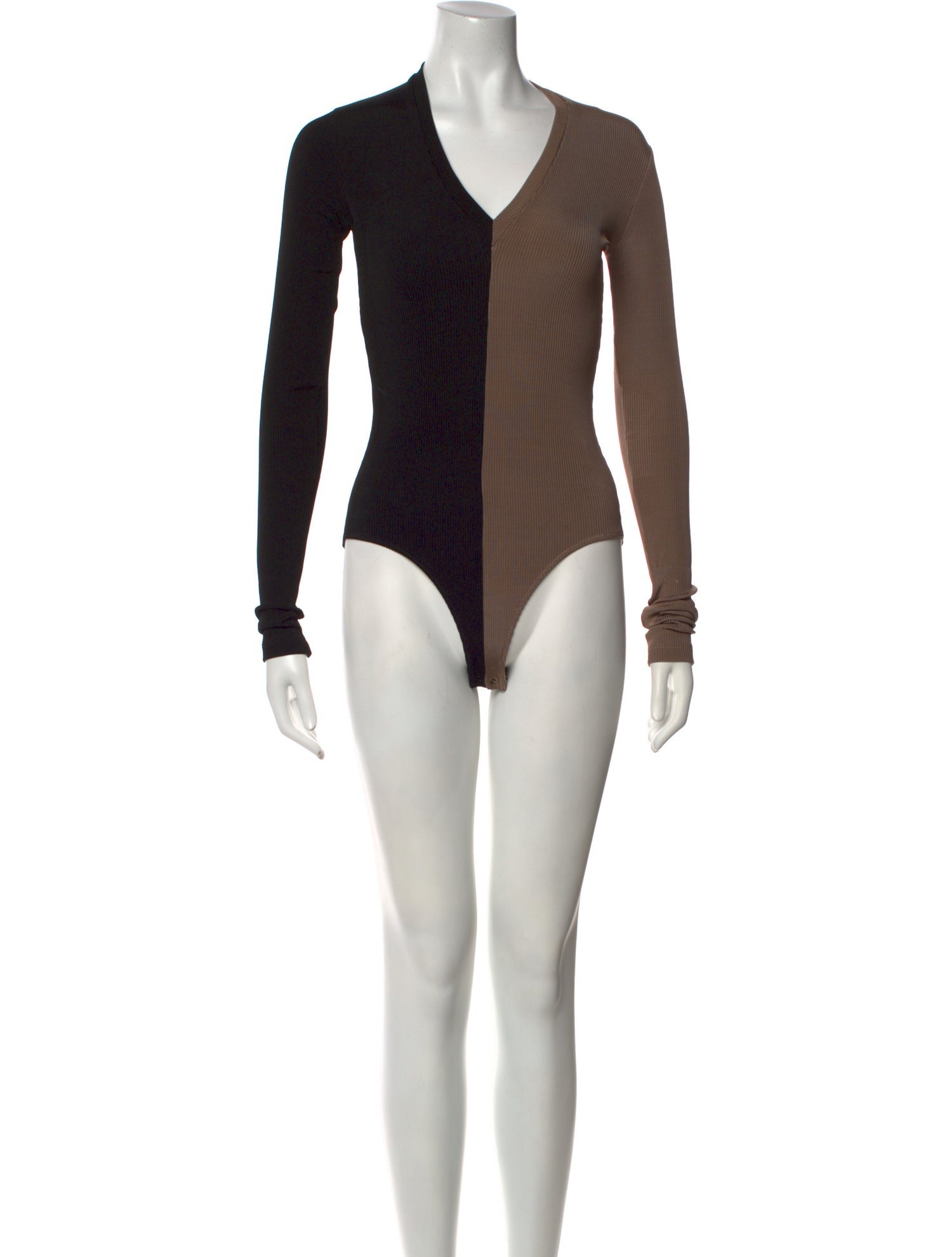 GoldSign V-Neck Long Sleeve Bodysuit