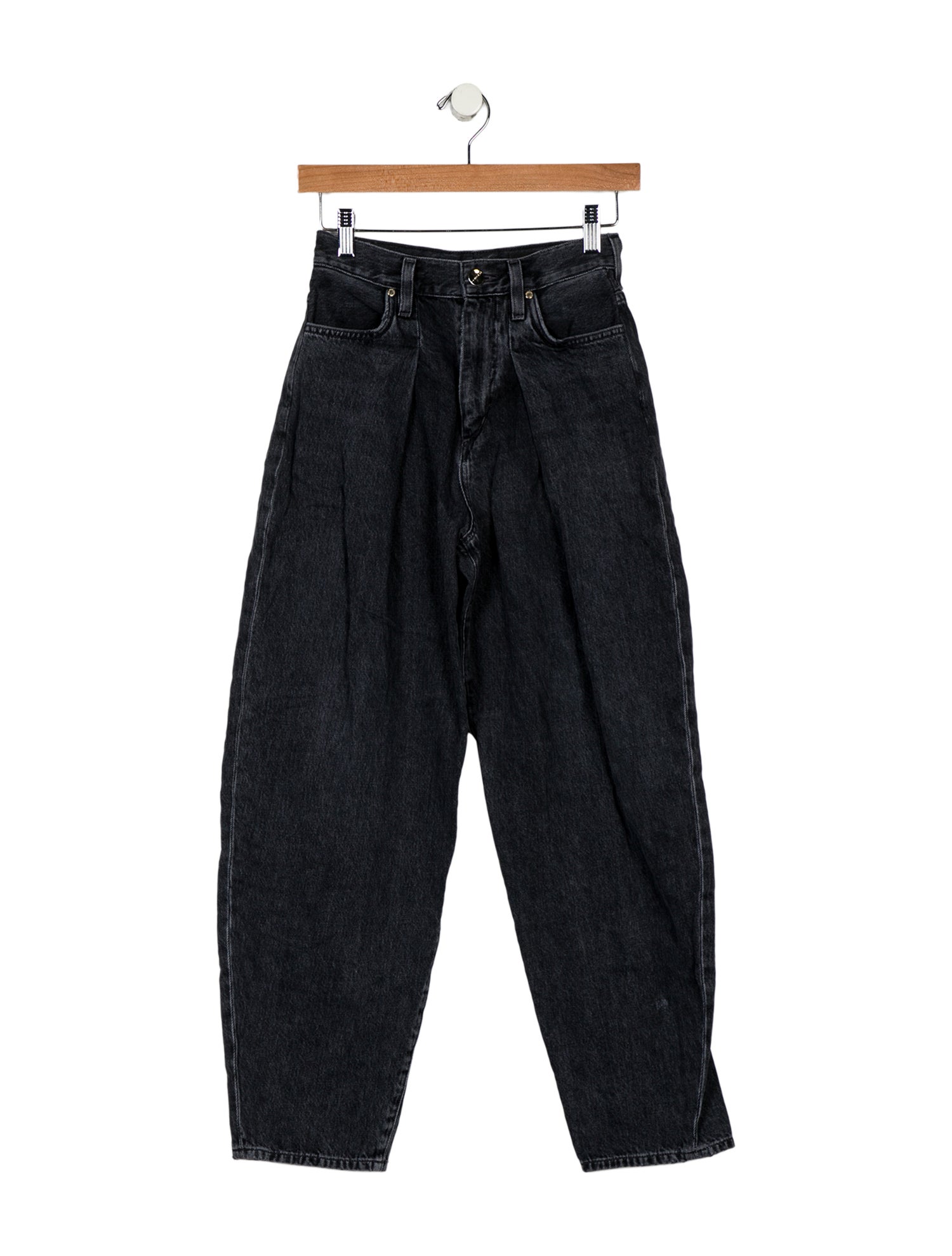 GoldSign High-Rise Straight Leg Jeans