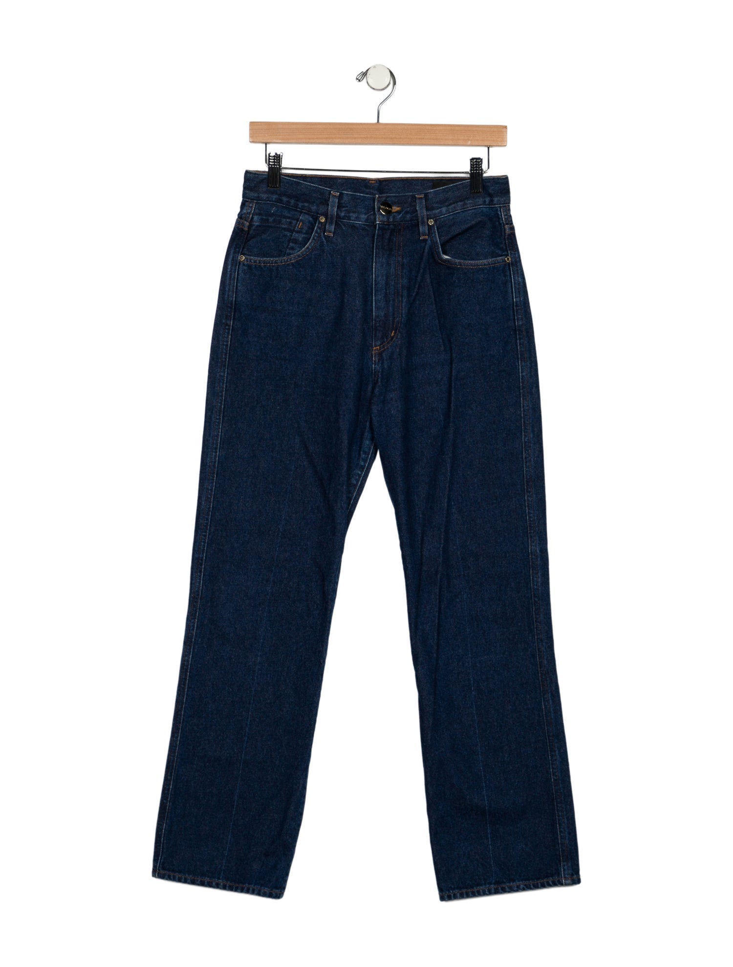 GoldSign High-Rise Straight Leg Jeans