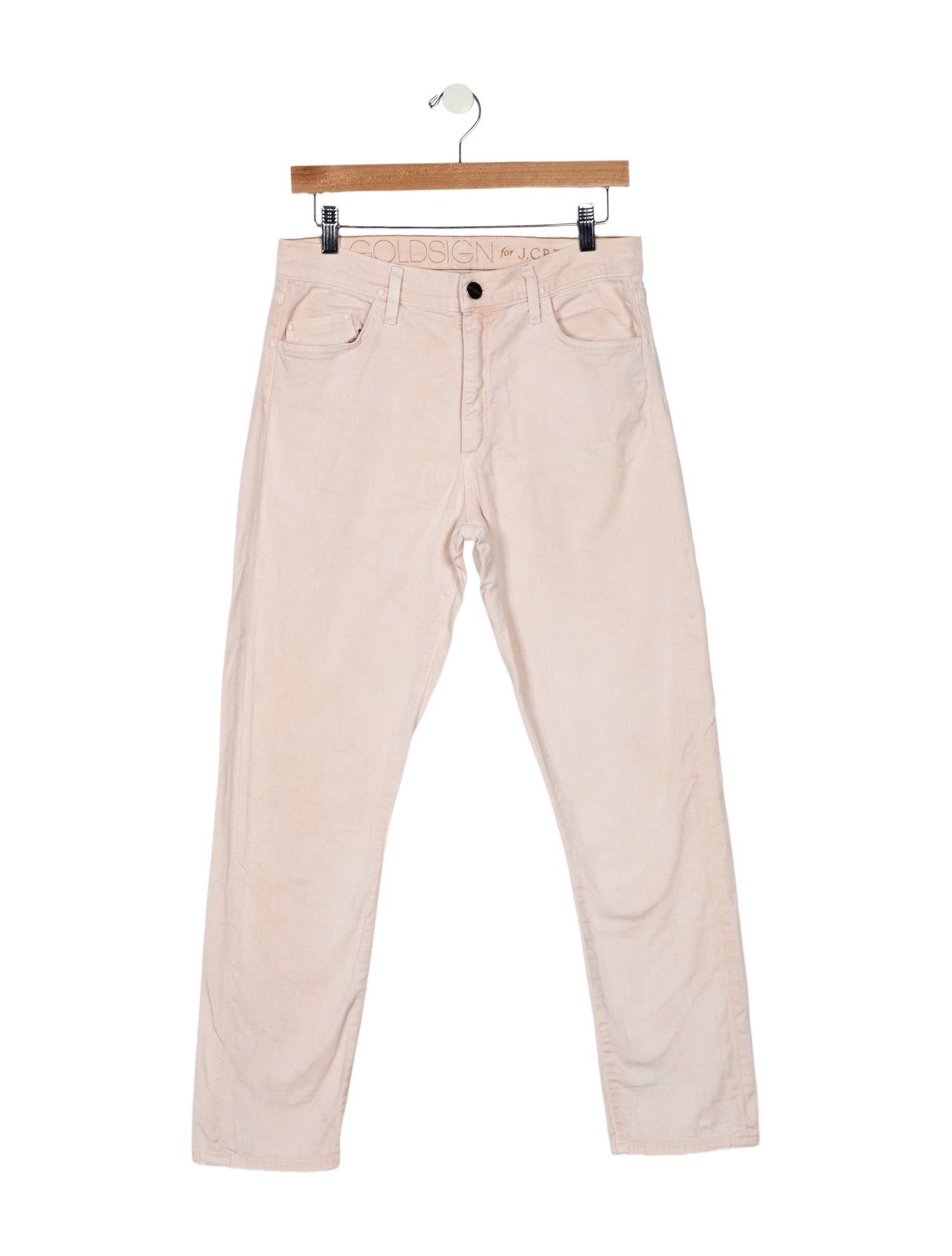 GoldSign Mid-Rise Straight Leg Jeans