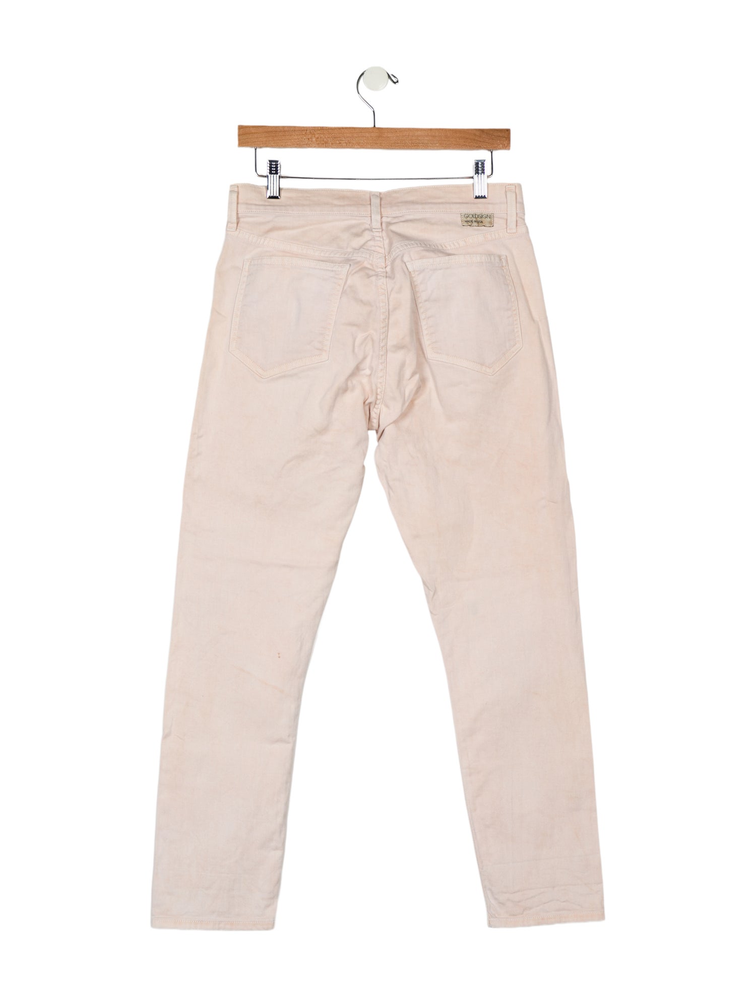 GoldSign Mid-Rise Straight Leg Jeans