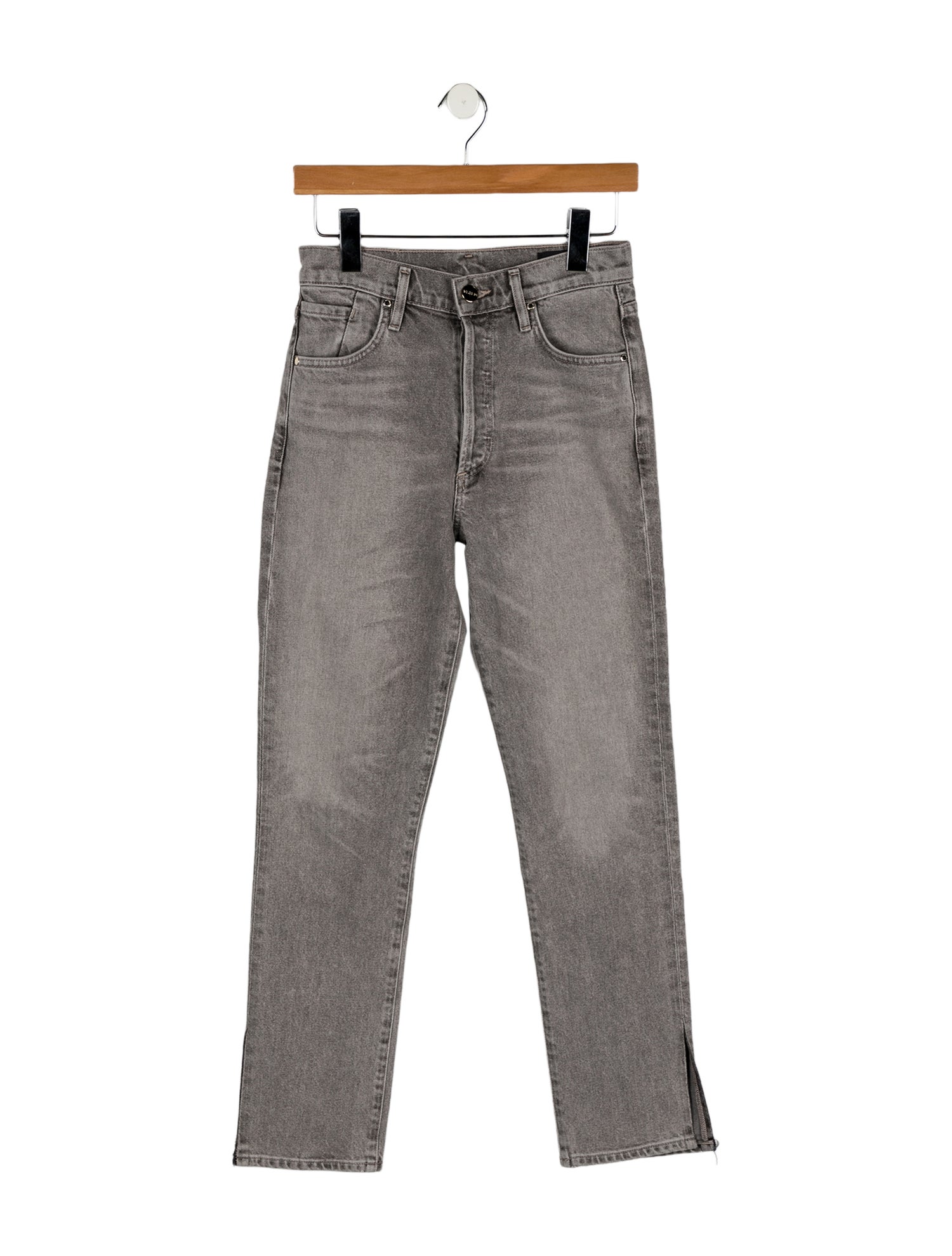 GoldSign High-Rise Straight Leg Jeans