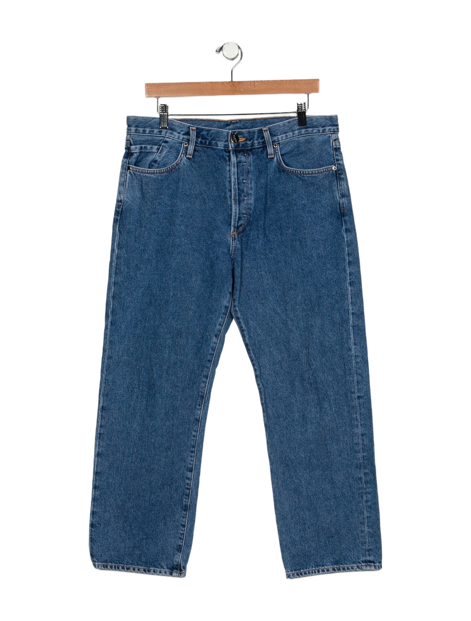 GoldSign High-Rise Wide Leg Jeans