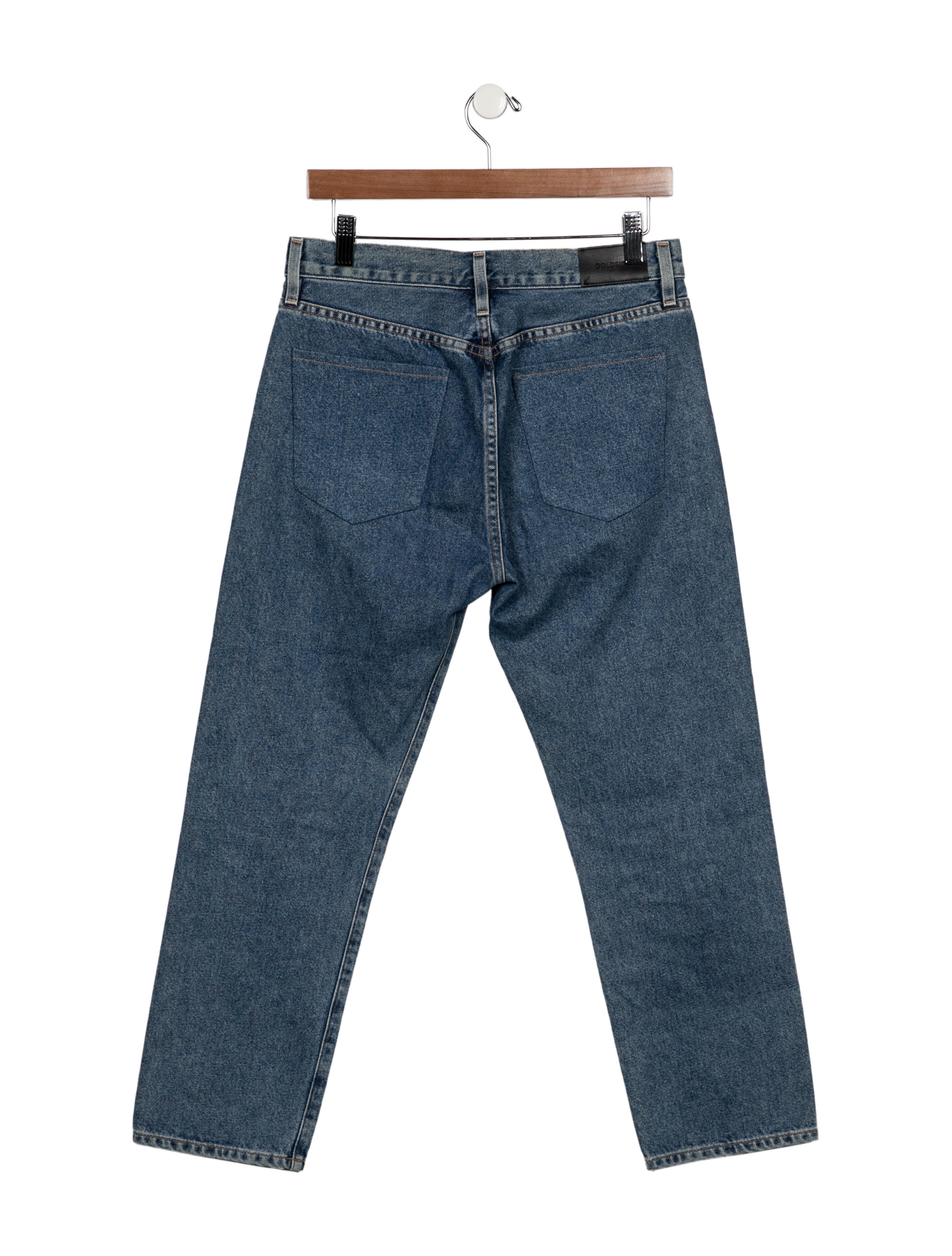 GoldSign Mid-Rise Straight Leg Jeans
