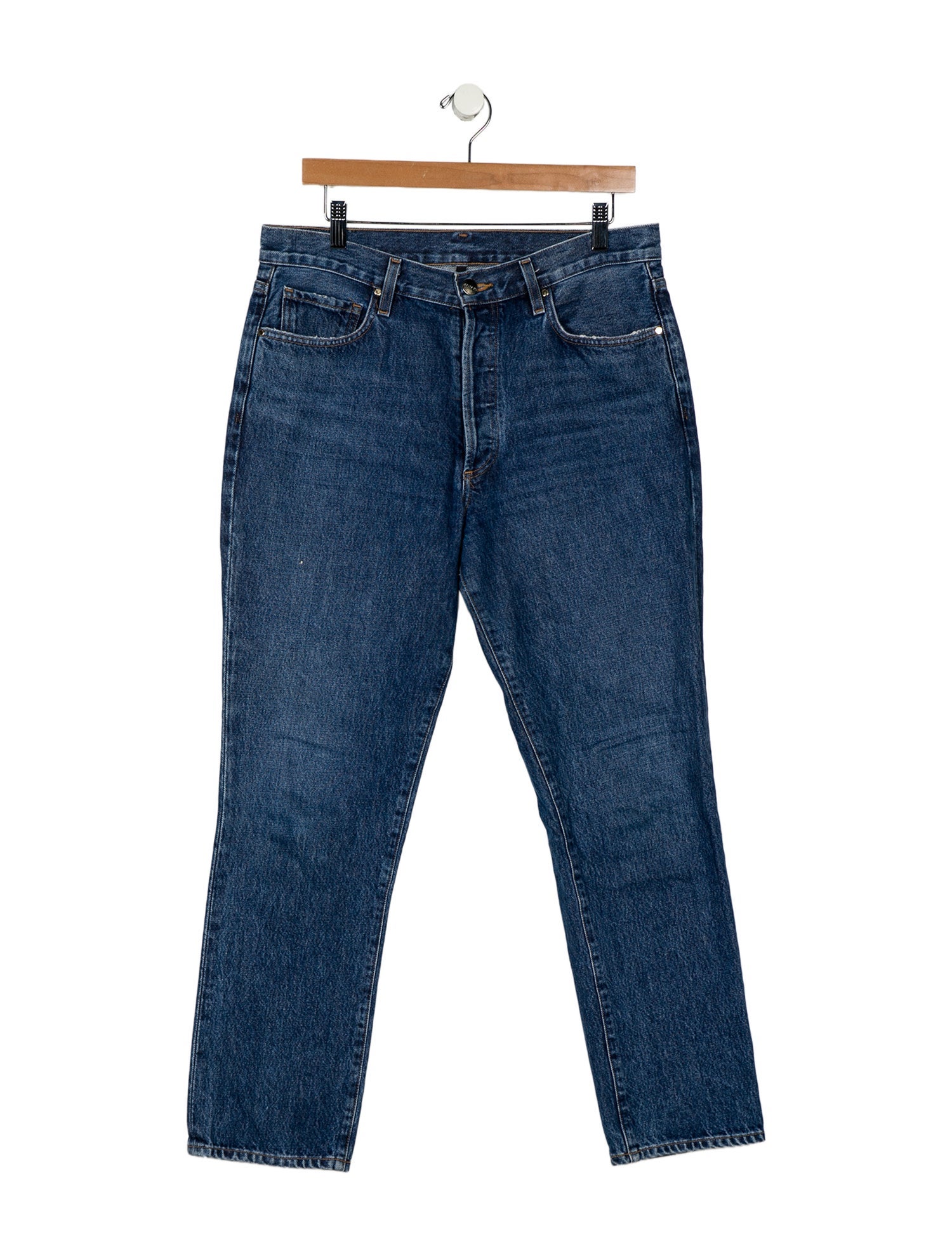 GoldSign High-Rise Straight Leg Jeans