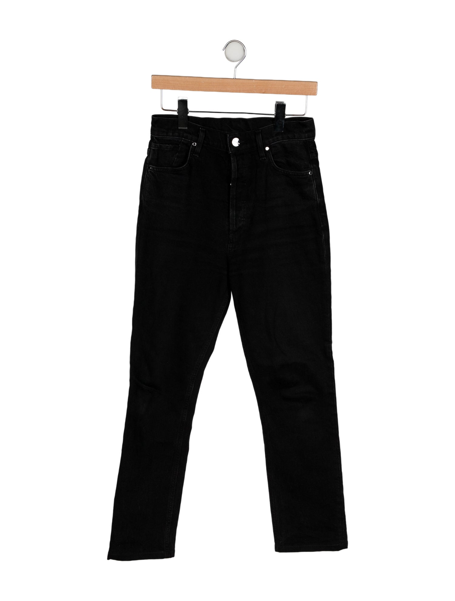 GoldSign High-Rise Straight Leg Jeans