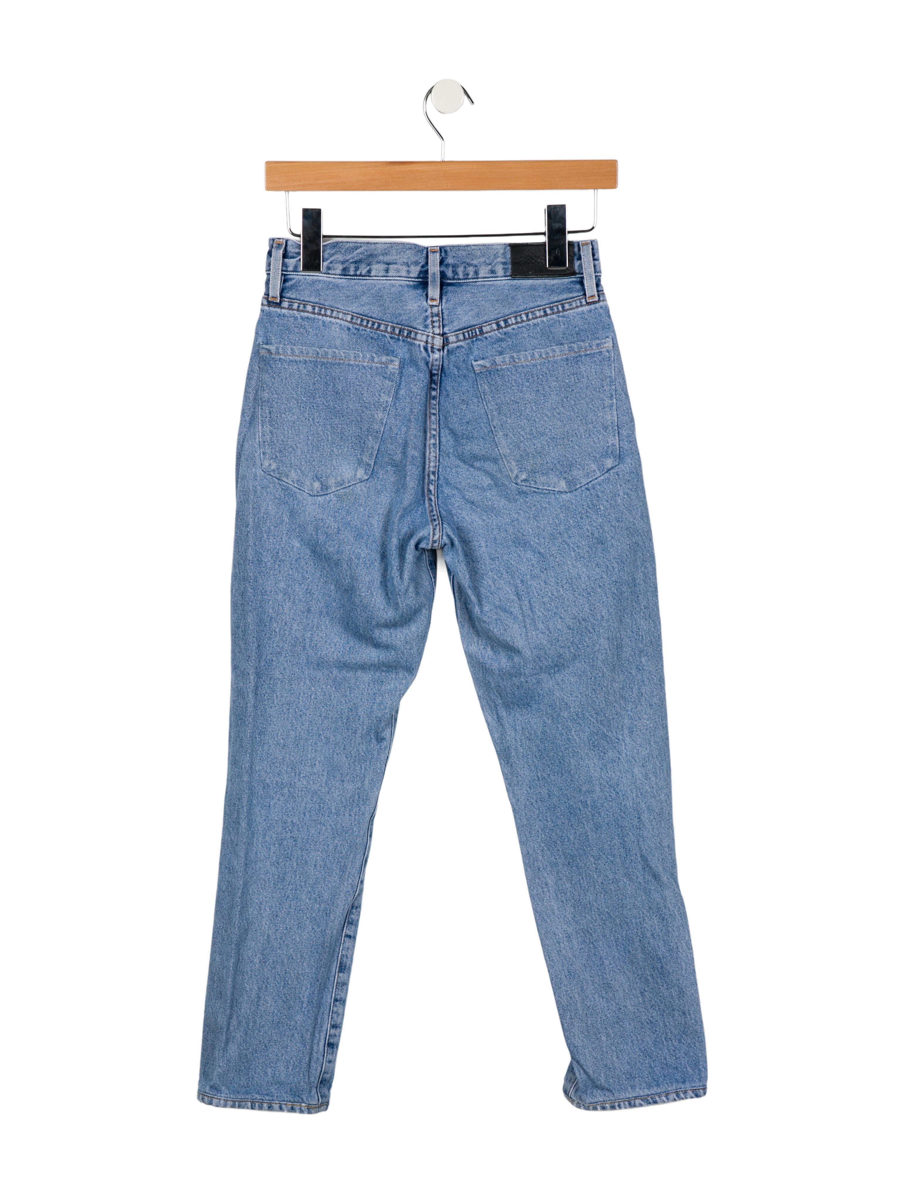 GoldSign Mid-Rise Straight Leg Jeans