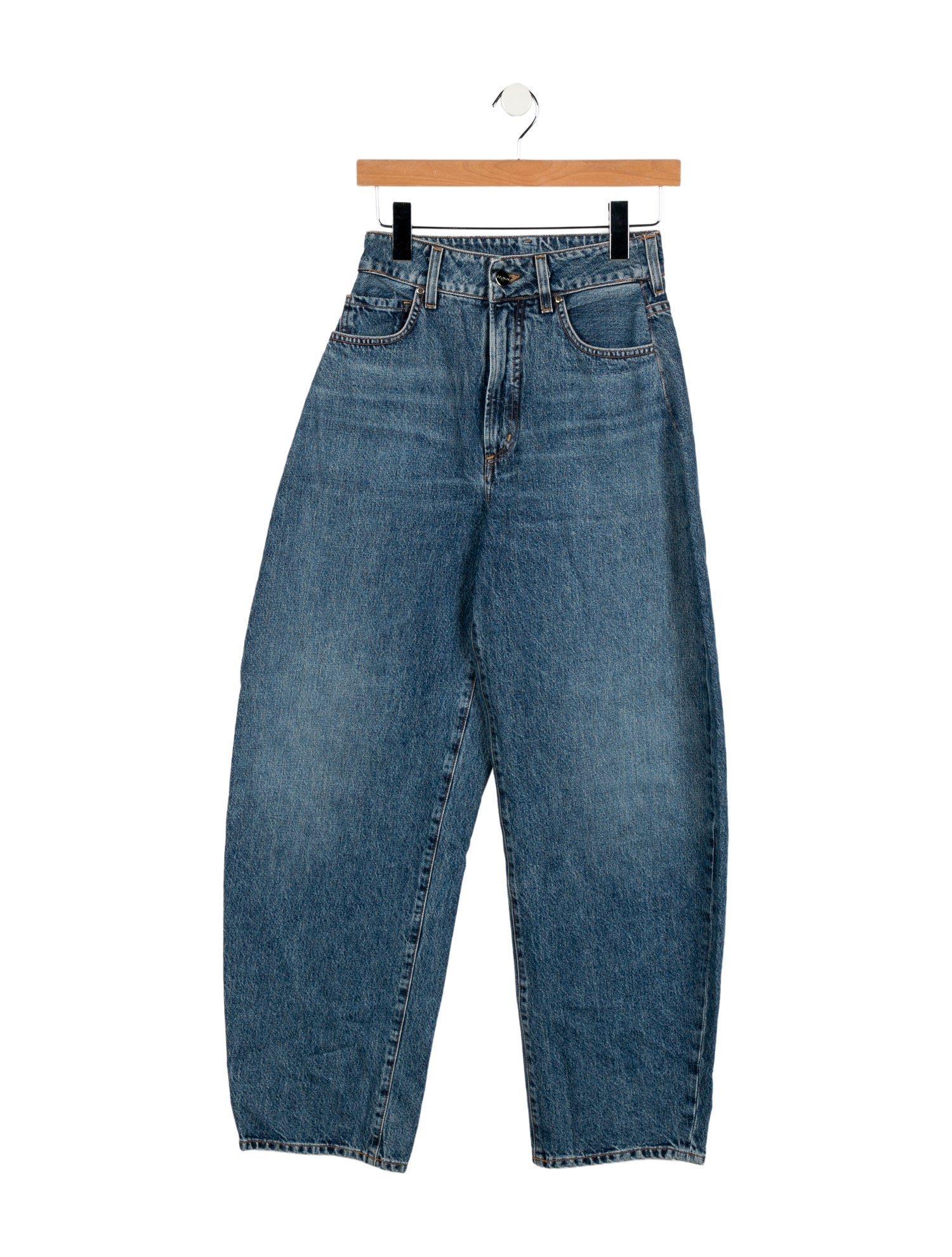 GoldSign High-Rise Straight Leg Jeans