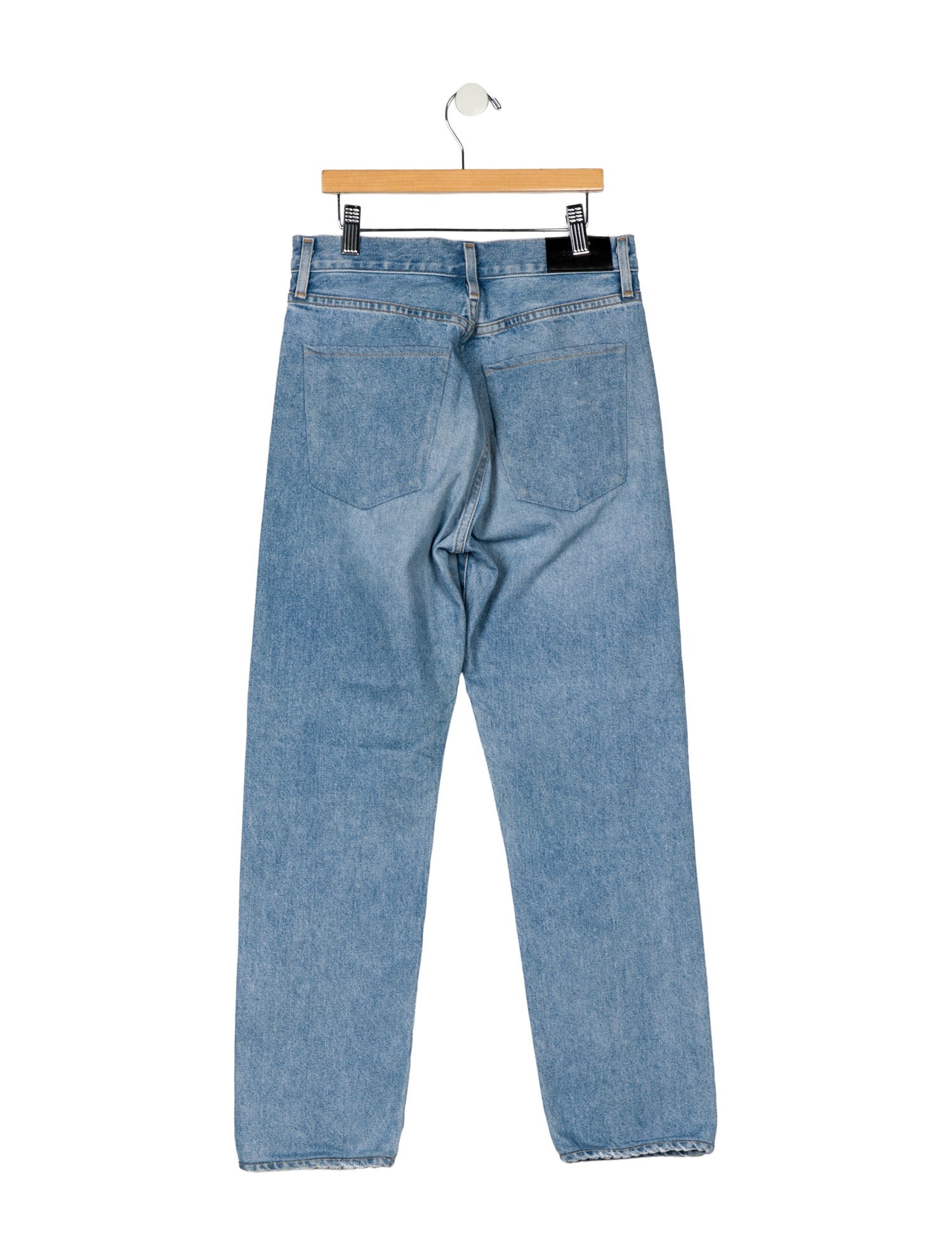 GoldSign High-Rise Straight Leg Jeans