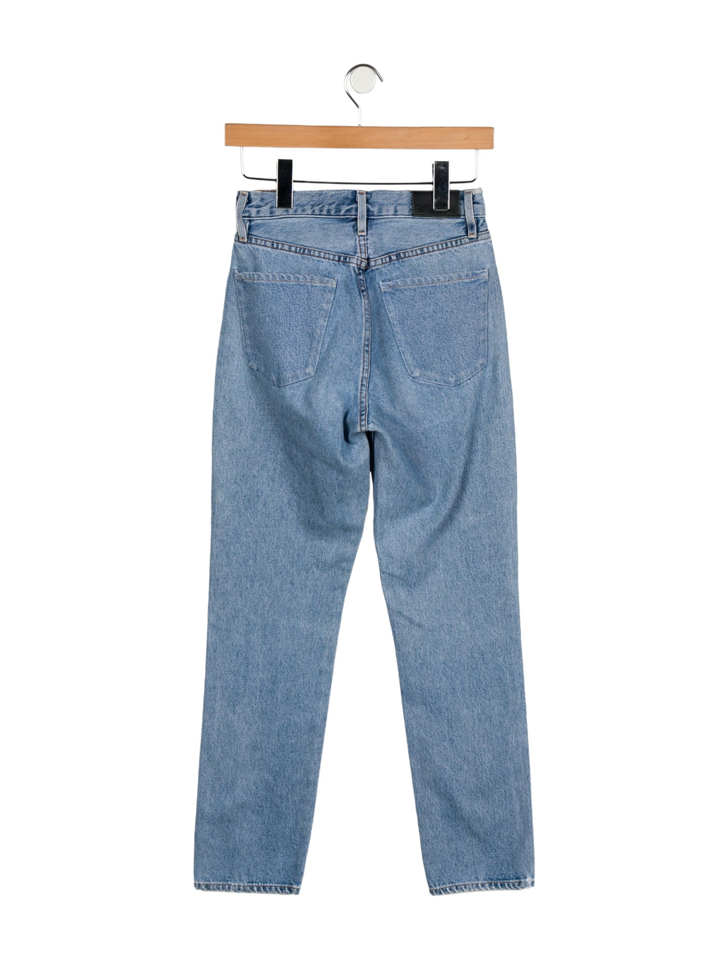 GoldSign High-Rise Straight Leg Jeans