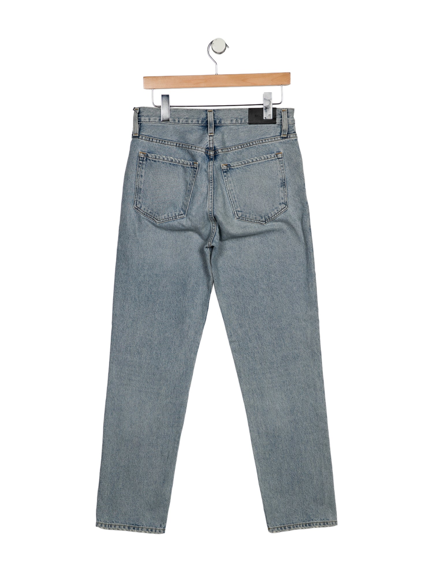 GoldSign High-Rise Straight Leg Jeans