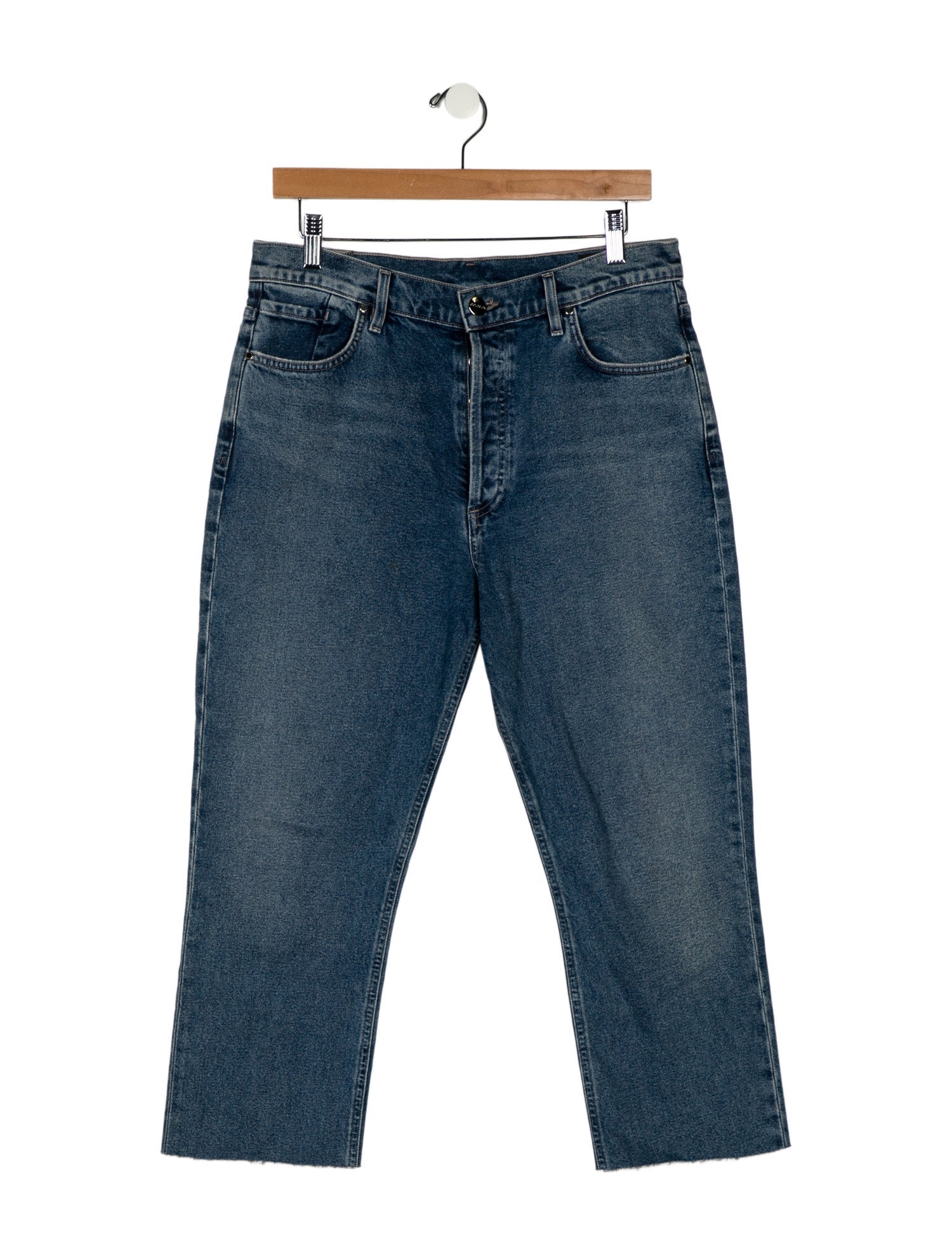 GoldSign High-Rise Straight Leg Jeans