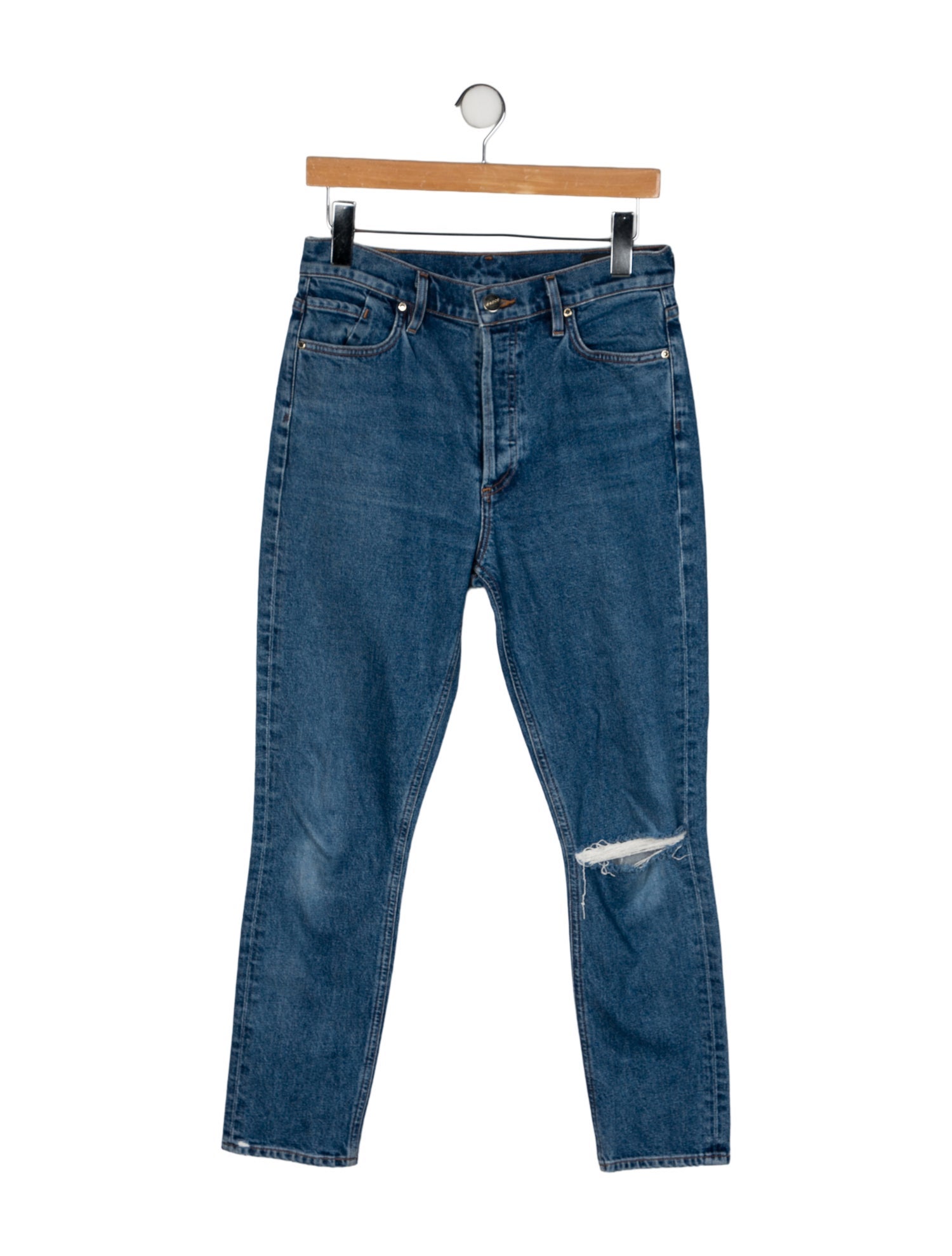 GoldSign High-Rise Skinny Leg Jeans