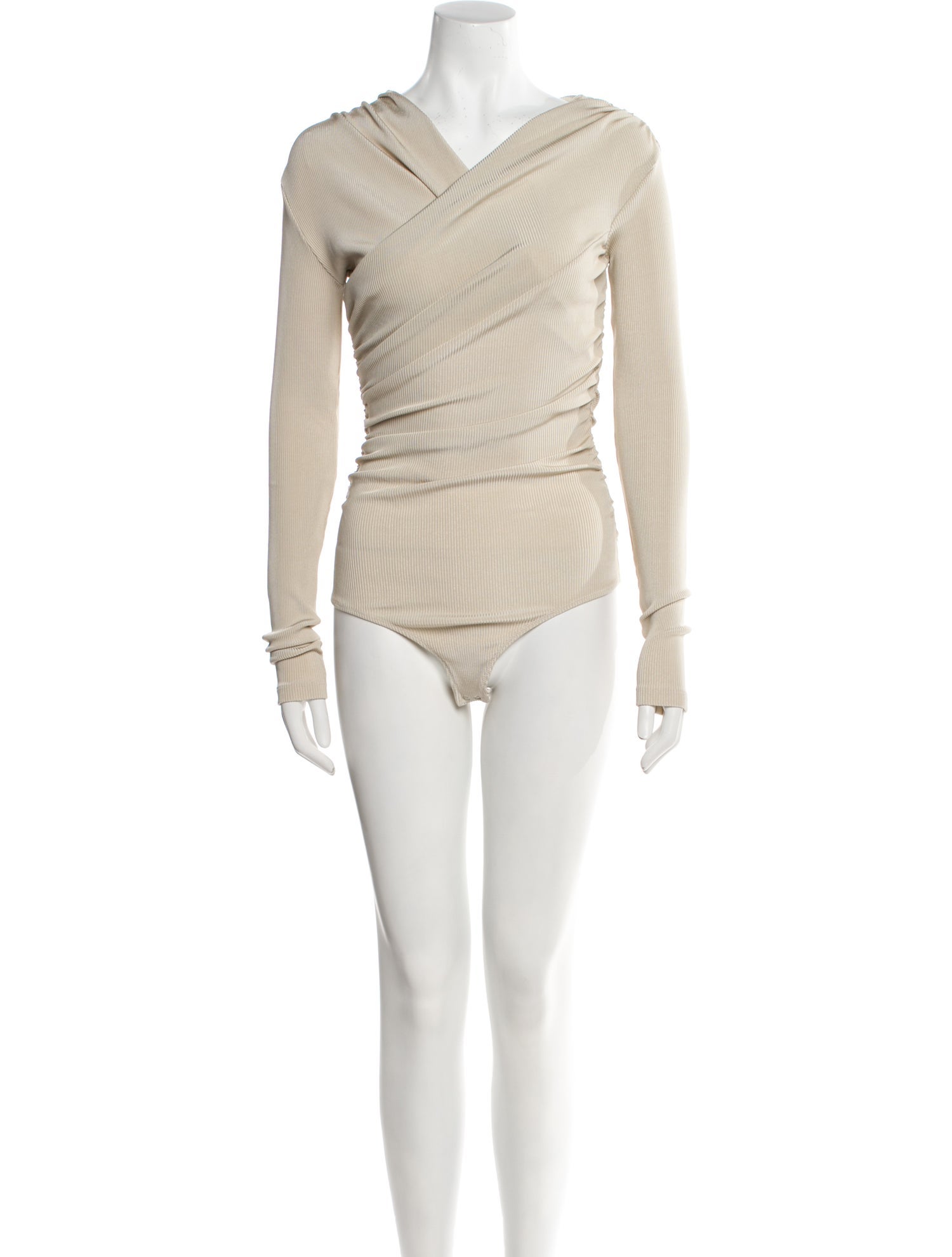GoldSign V-Neck Long Sleeve Bodysuit