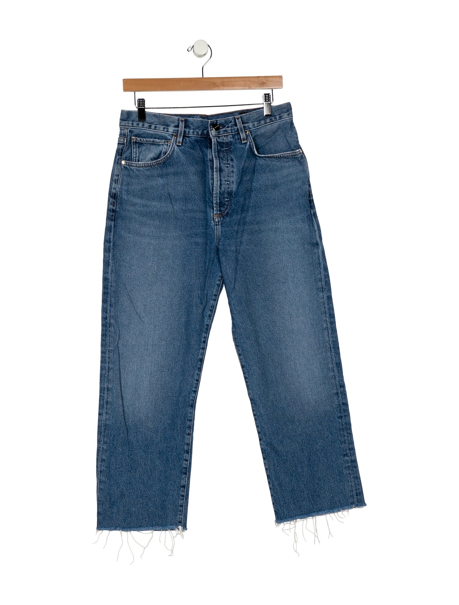 GoldSign High-Rise Straight Leg Jeans