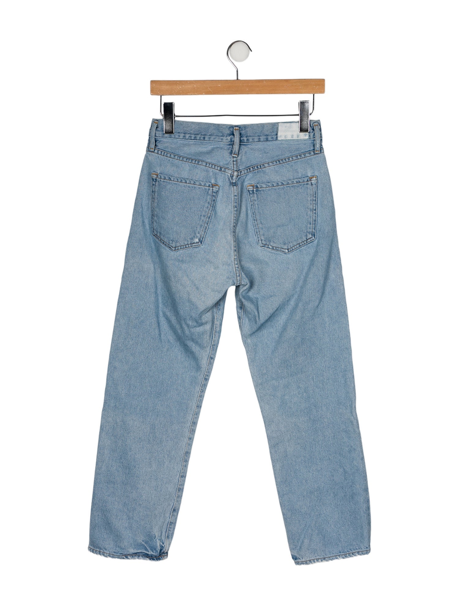 GoldSign Mid-Rise Straight Leg Jeans