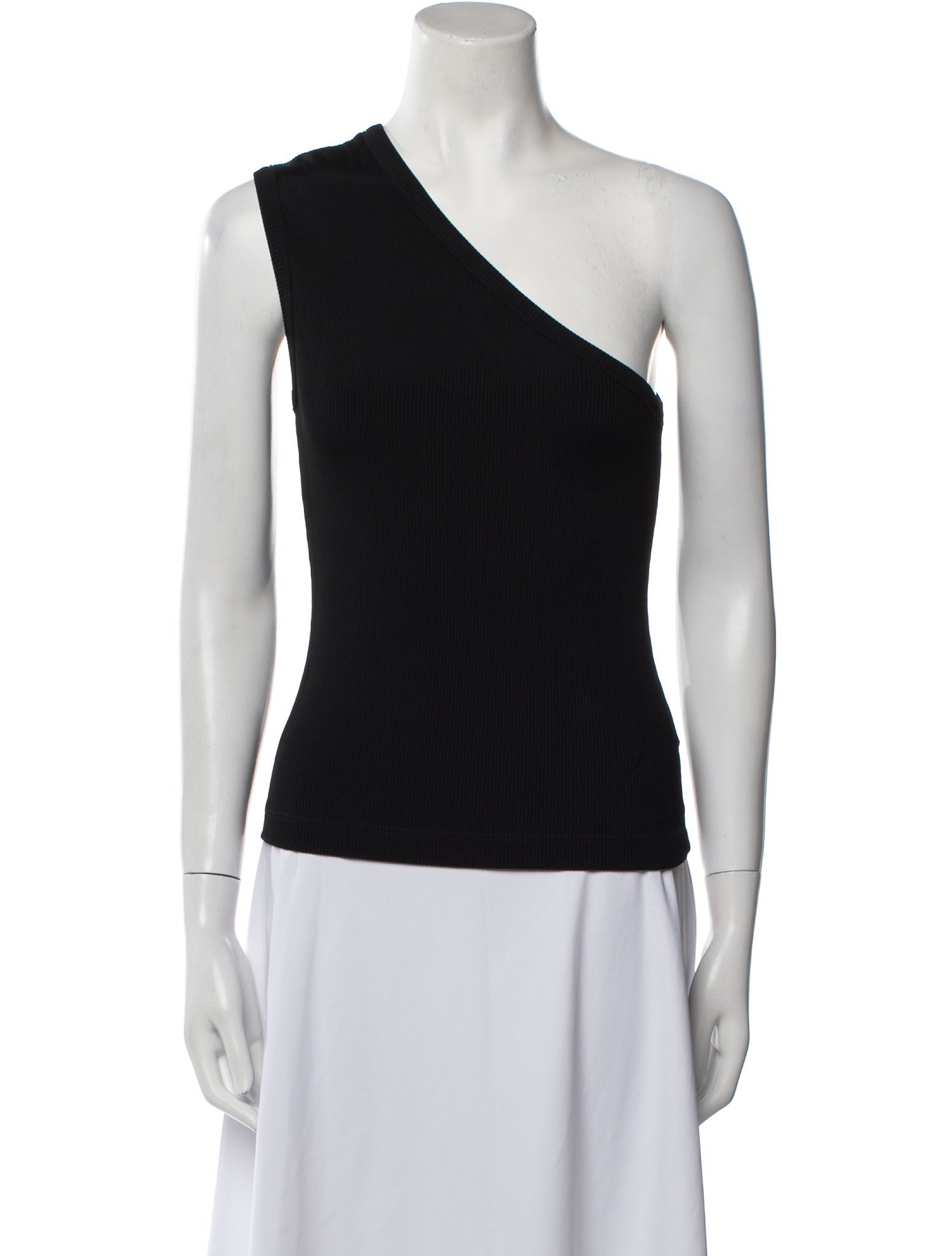 GoldSign One-Shoulder Sleeveless Top