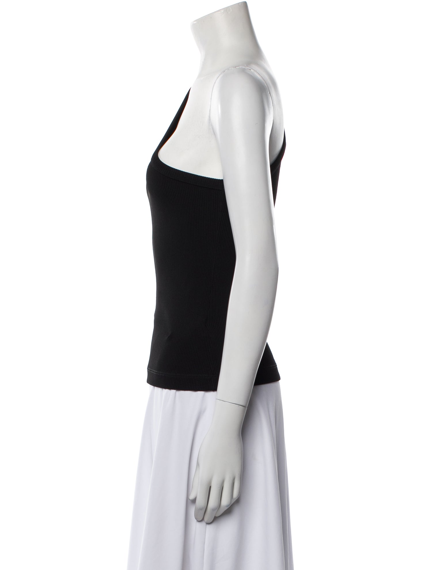 GoldSign One-Shoulder Sleeveless Top
