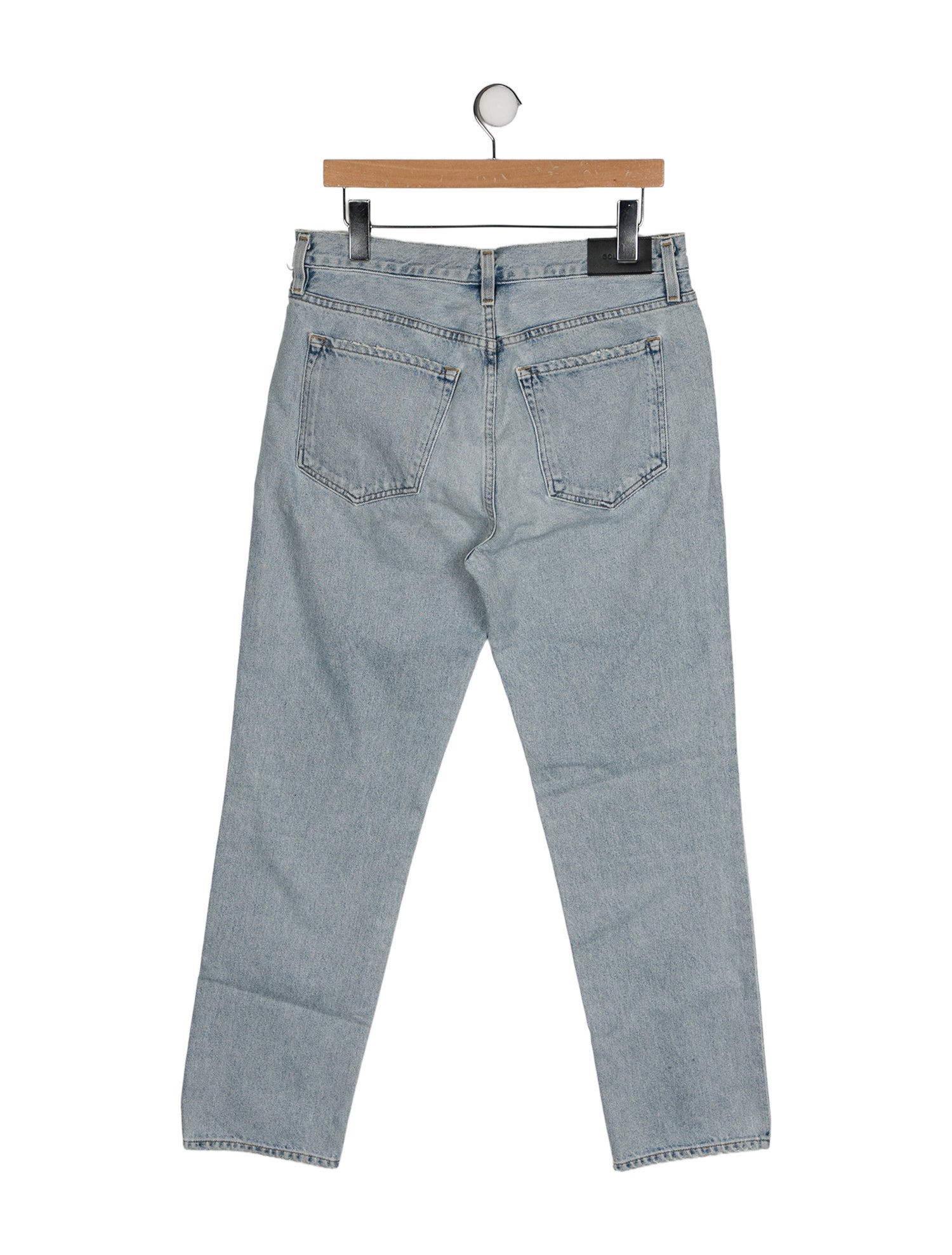 GoldSign High-Rise Straight Leg Jeans