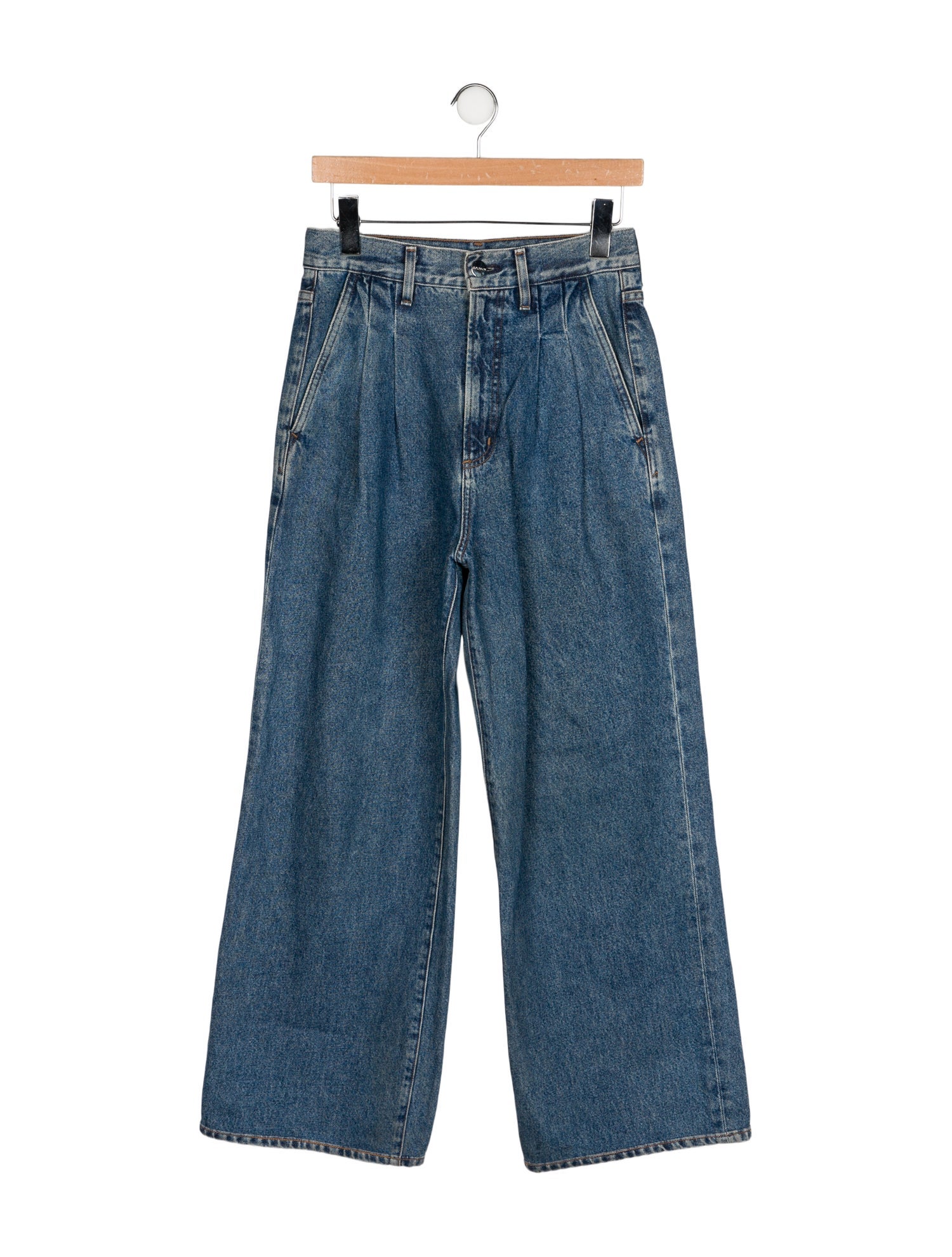 GoldSign High-Rise Wide Leg Jeans