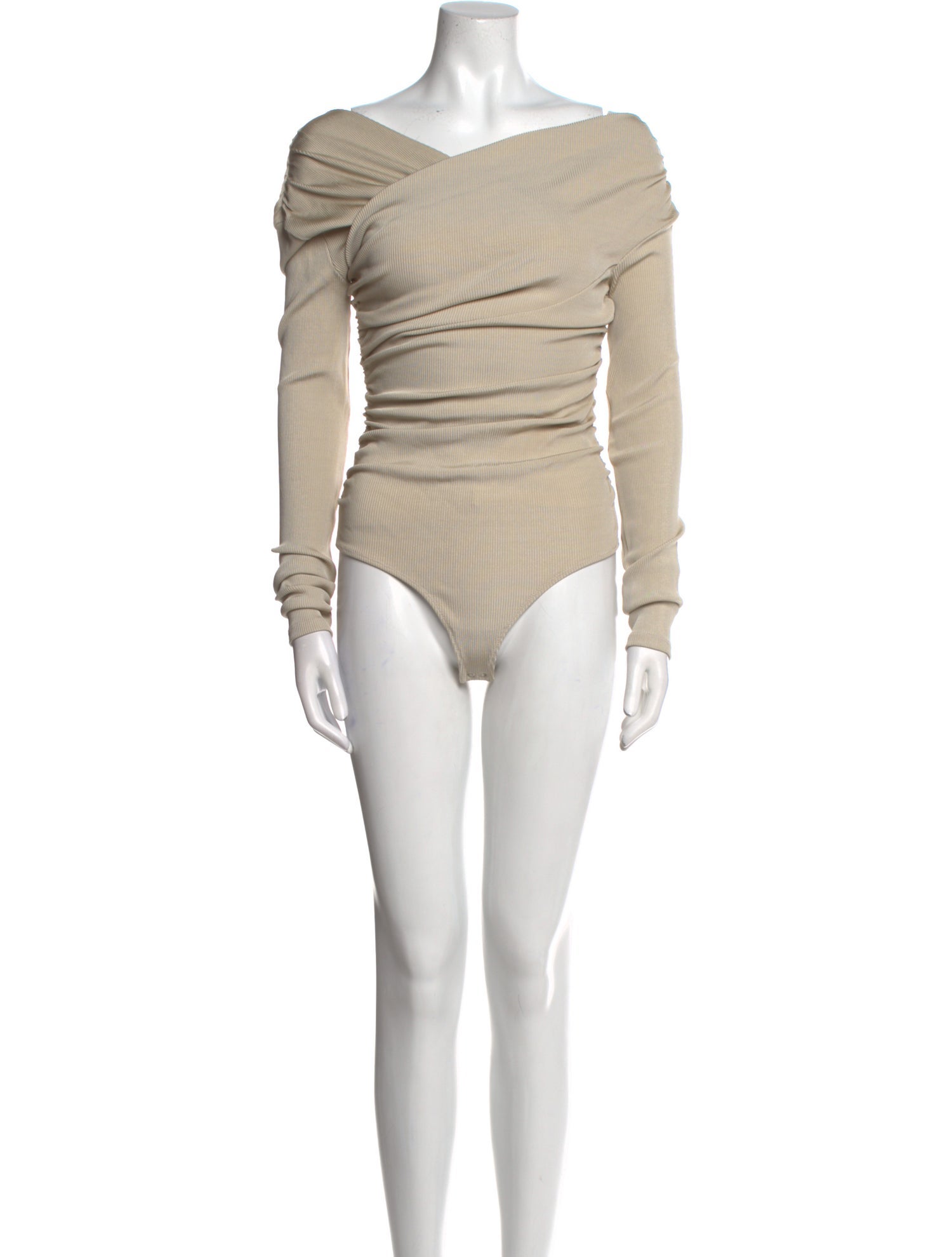 GoldSign Asymmetrical Long Sleeve Bodysuit w/ Tags