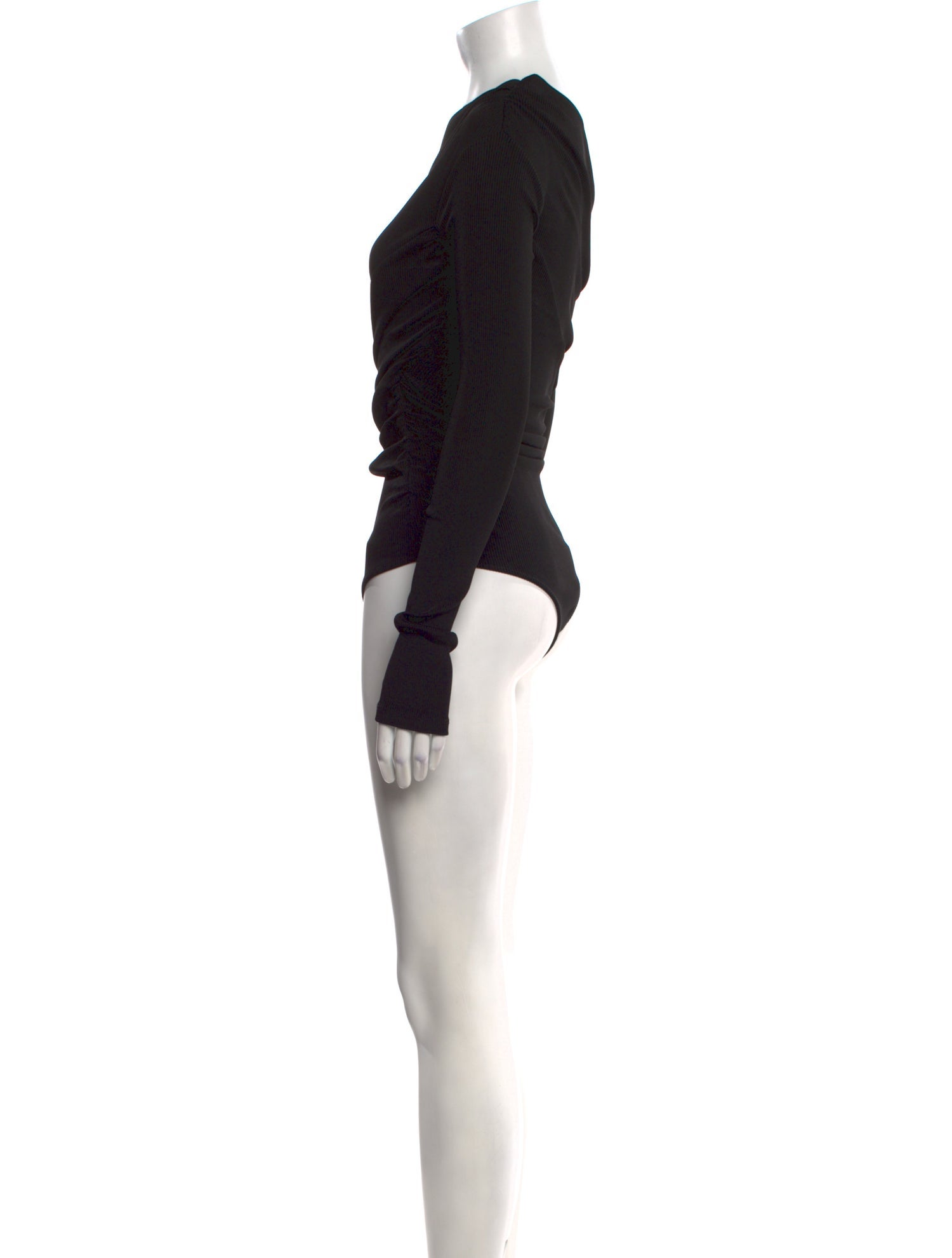 GoldSign Asymmetrical Long Sleeve Bodysuit