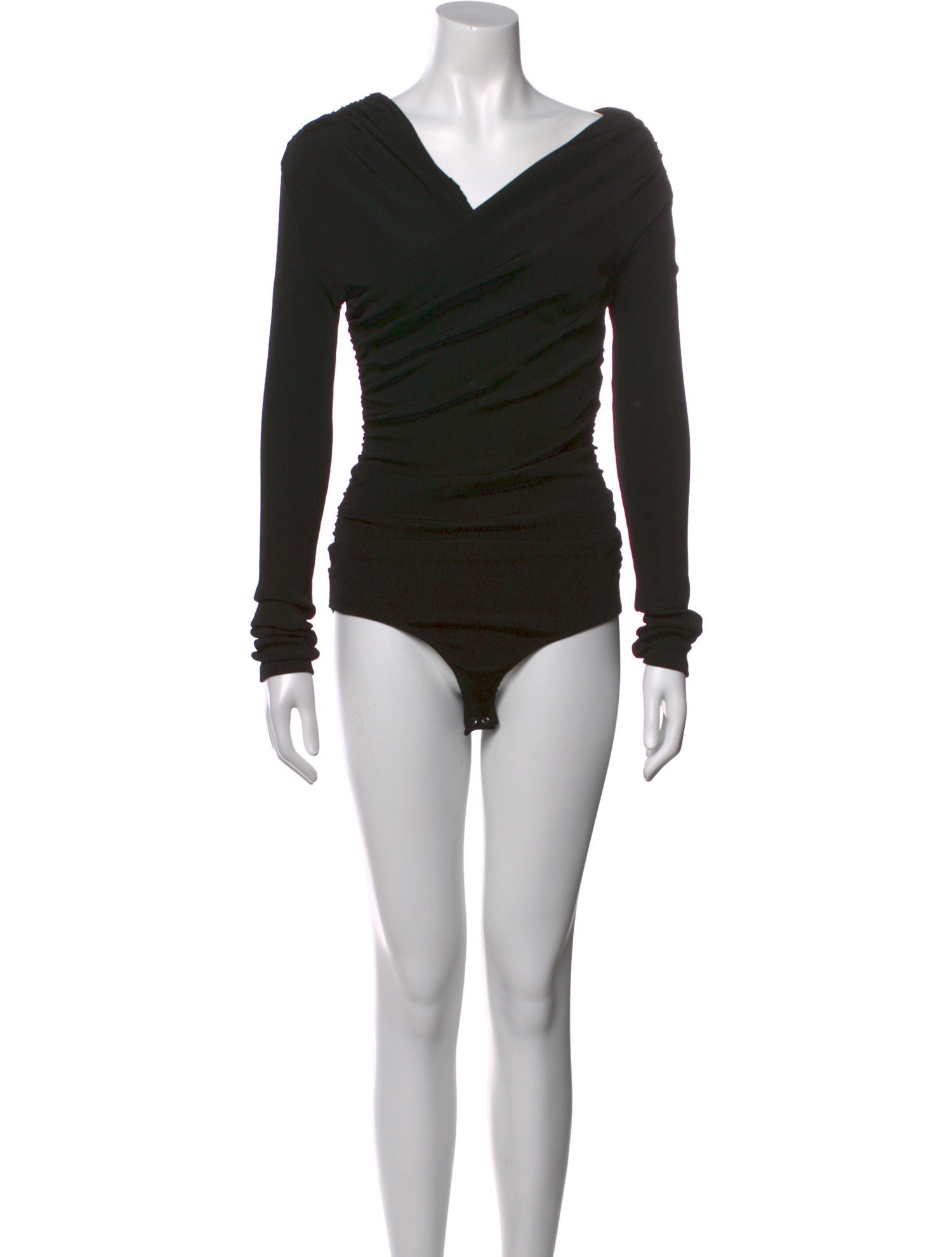 GoldSign V-Neck Long Sleeve Bodysuit