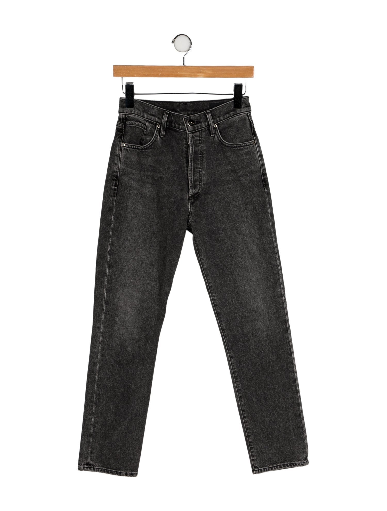 GoldSign High-Rise Straight Leg Jeans