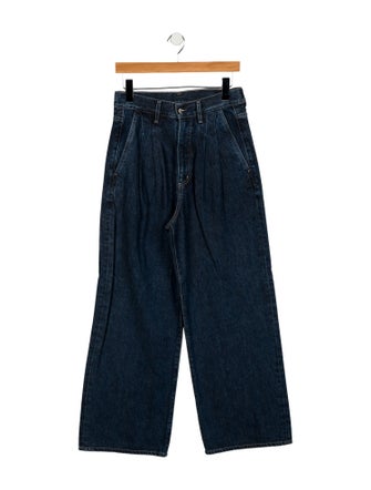 GoldSign High-Rise Wide Leg Jeans