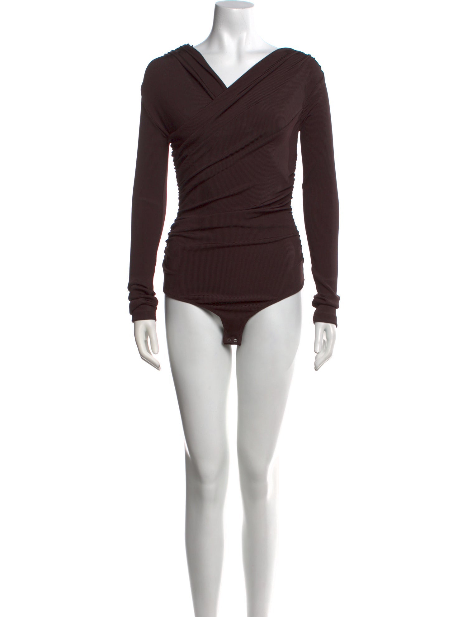 GoldSign V-Neck Long Sleeve Bodysuit