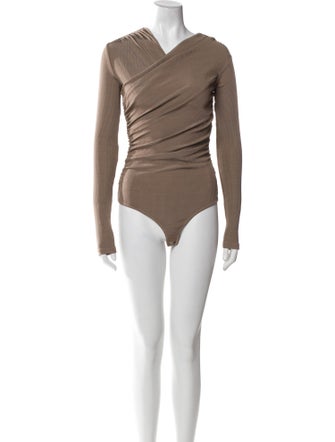 GoldSign V-Neck Long Sleeve Bodysuit
