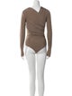 GoldSign V-Neck Long Sleeve Bodysuit