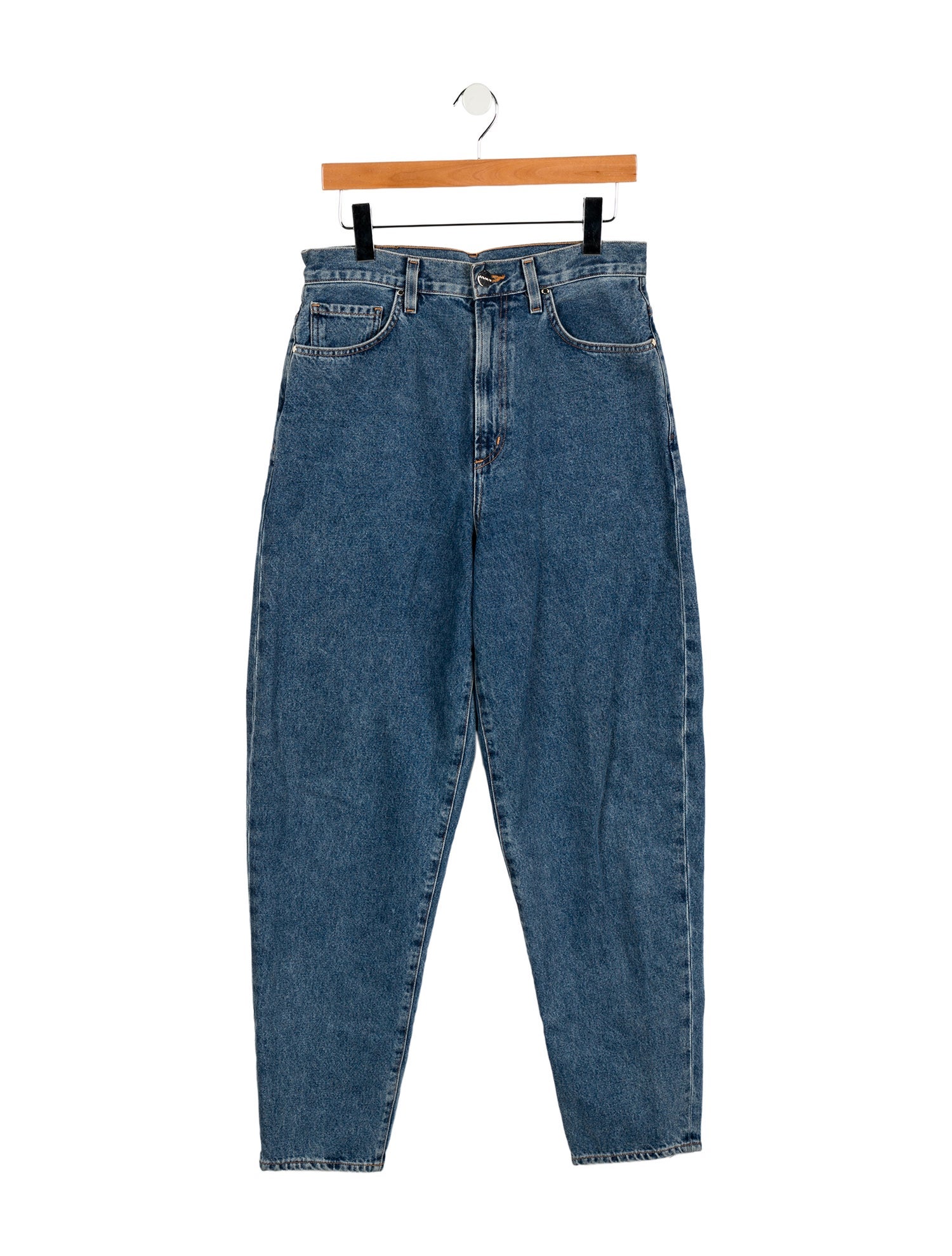 GoldSign High-Rise Straight Leg Jeans