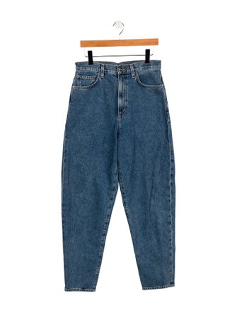 GoldSign High-Rise Straight Leg Jeans