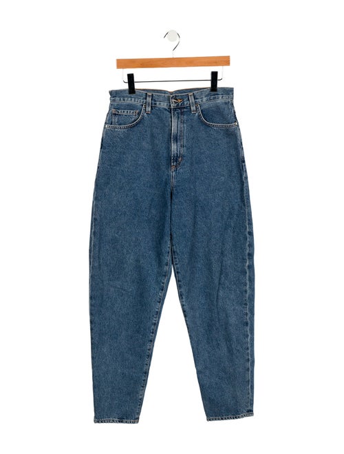 GoldSign High-Rise Straight Leg Jeans