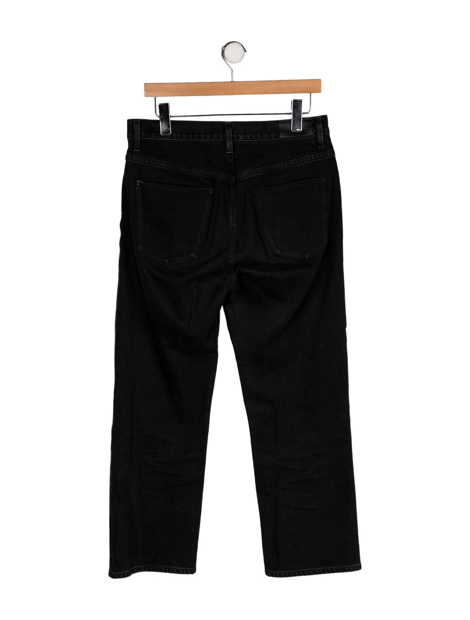 GoldSign High-Rise Straight Leg Jeans