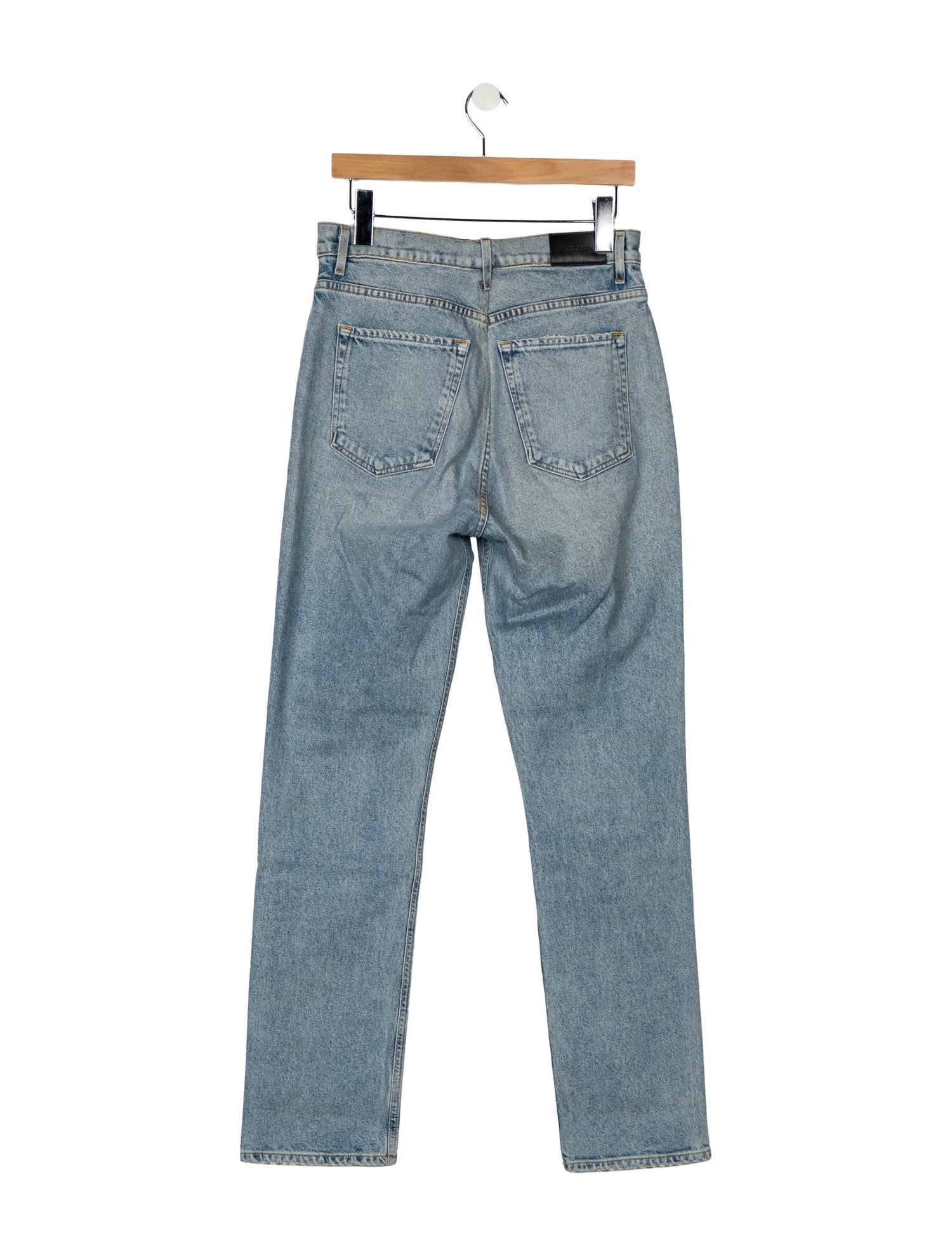 GoldSign High-Rise Straight Leg Jeans