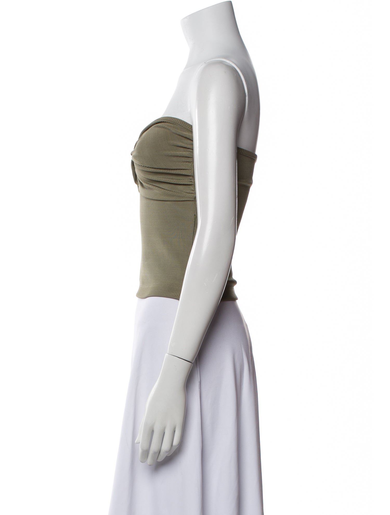 GoldSign Strapless Crop Top