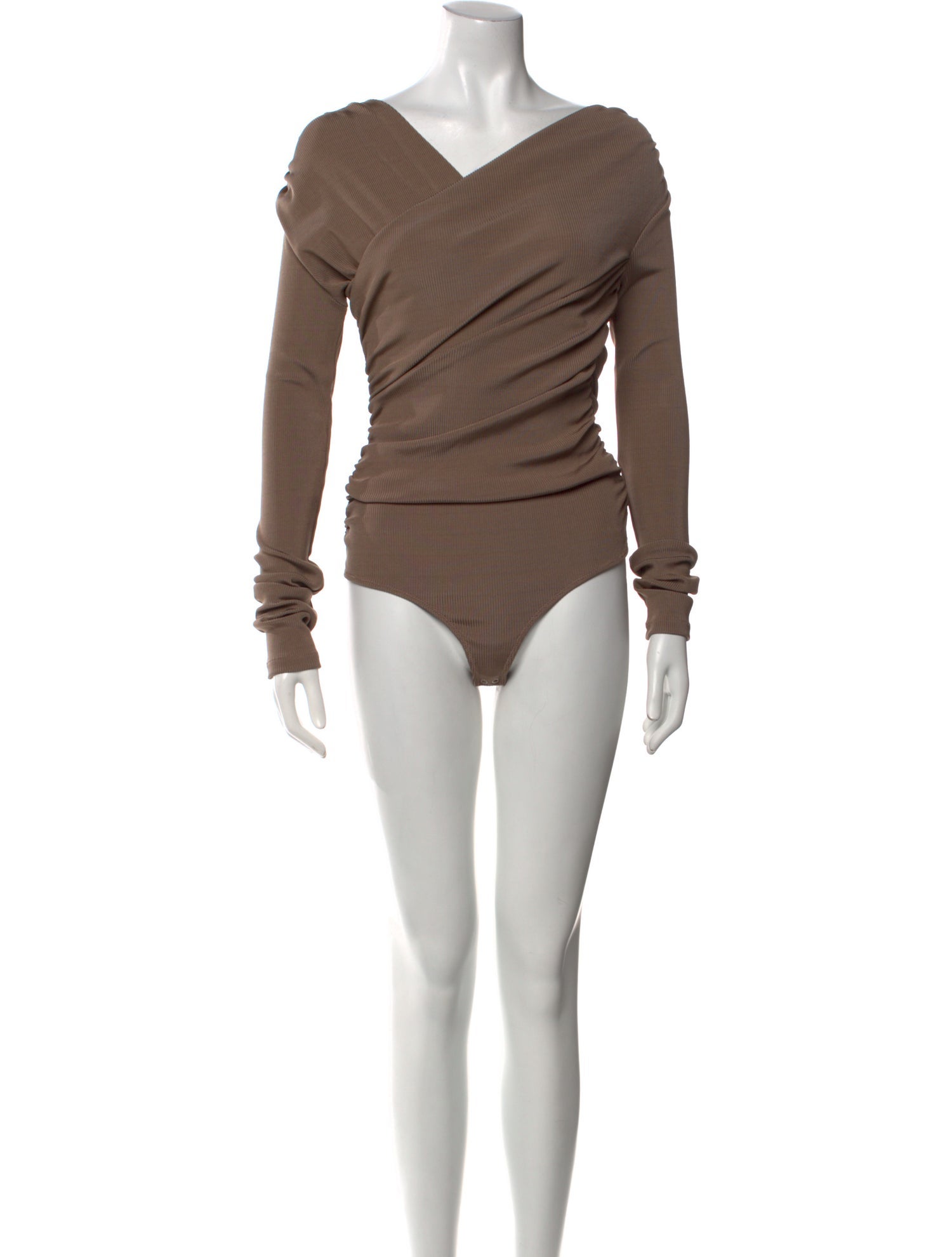 GoldSign V-Neck Long Sleeve Bodysuit