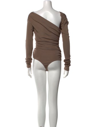 GoldSign V-Neck Long Sleeve Bodysuit