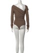 GoldSign V-Neck Long Sleeve Bodysuit