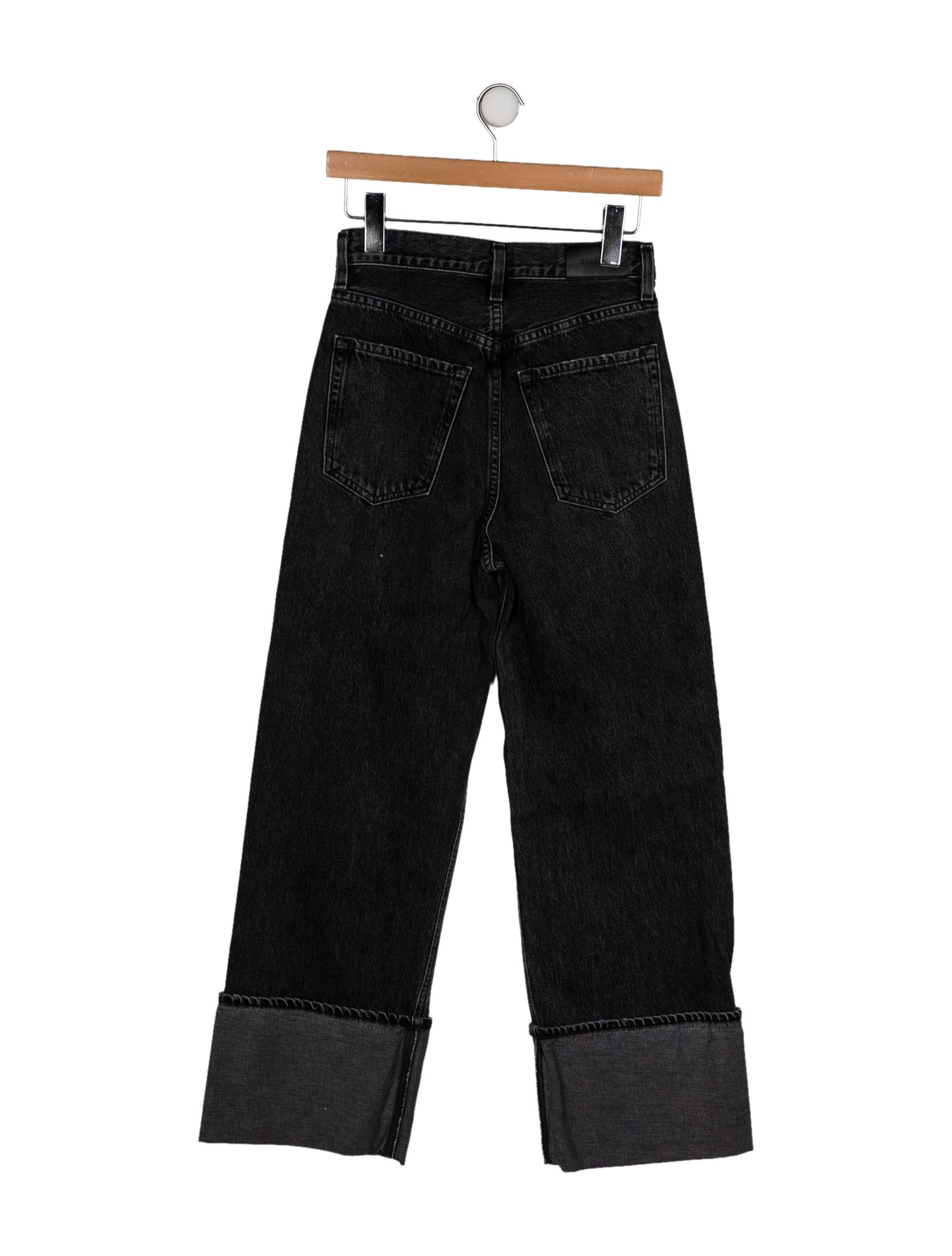 GoldSign High-Rise Wide Leg Jeans