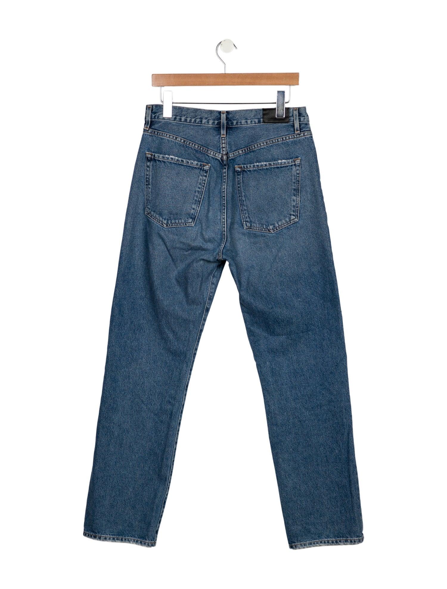 GoldSign High-Rise Straight Leg Jeans