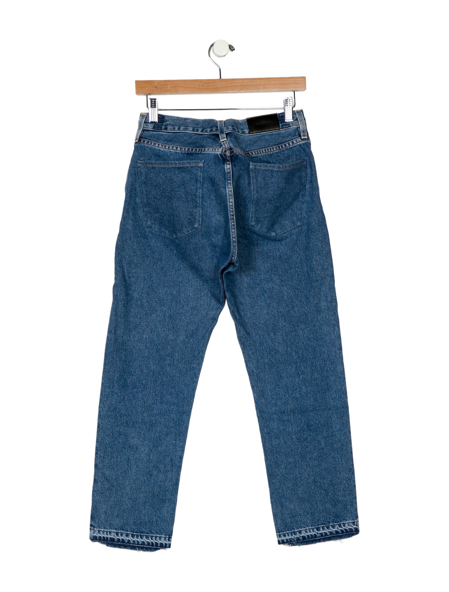 GoldSign Mid-Rise Straight Leg Jeans