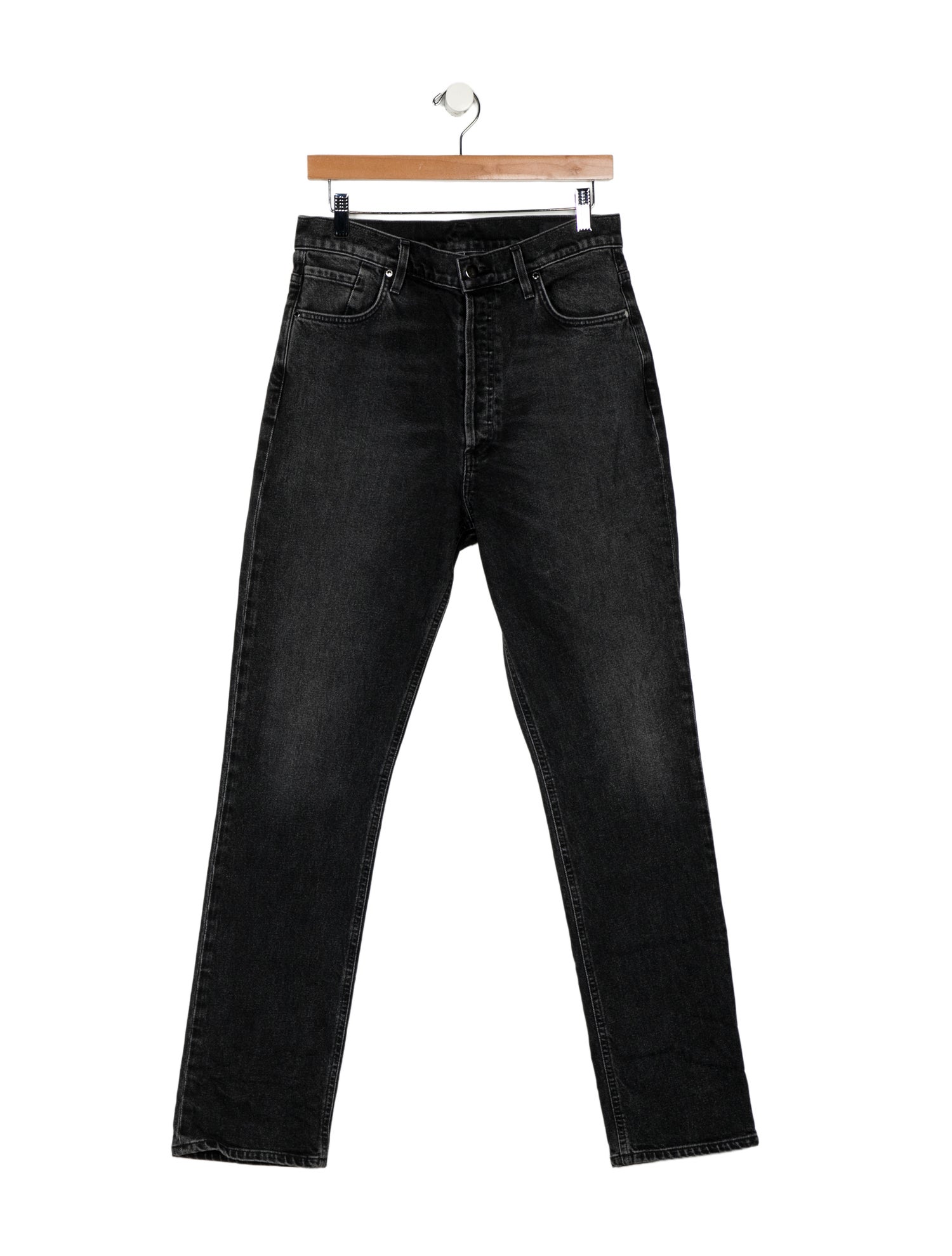 GoldSign High-Rise Straight Leg Jeans