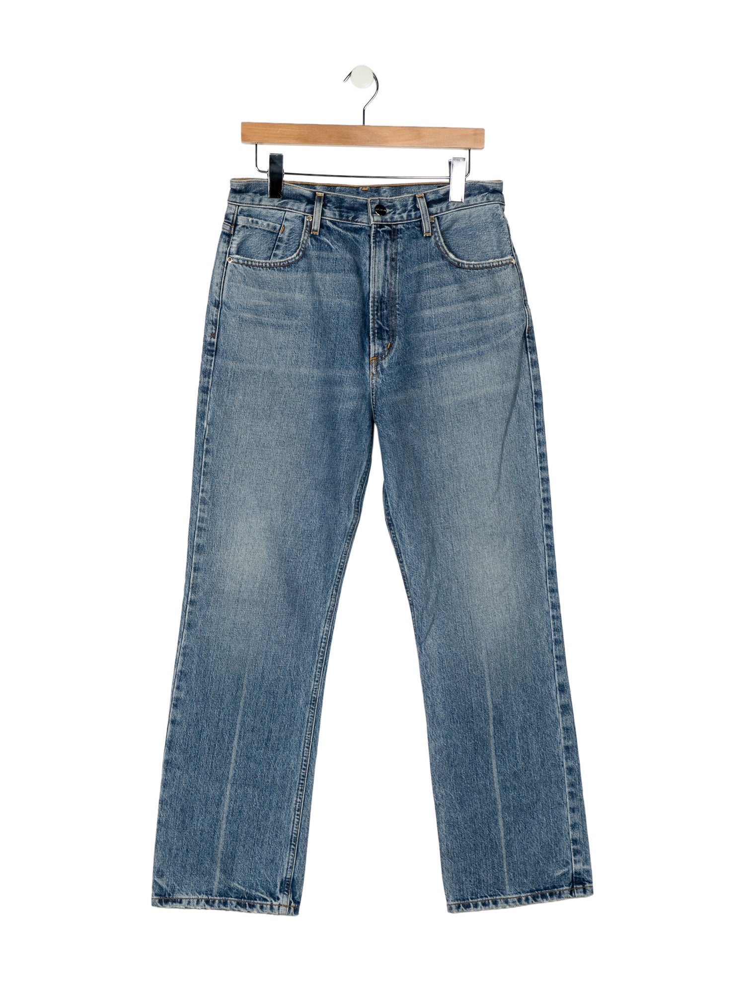 GoldSign High-Rise Wide Leg Jeans