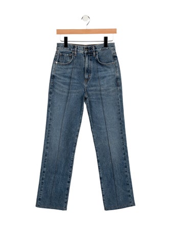 GoldSign High-Rise Straight Leg Jeans