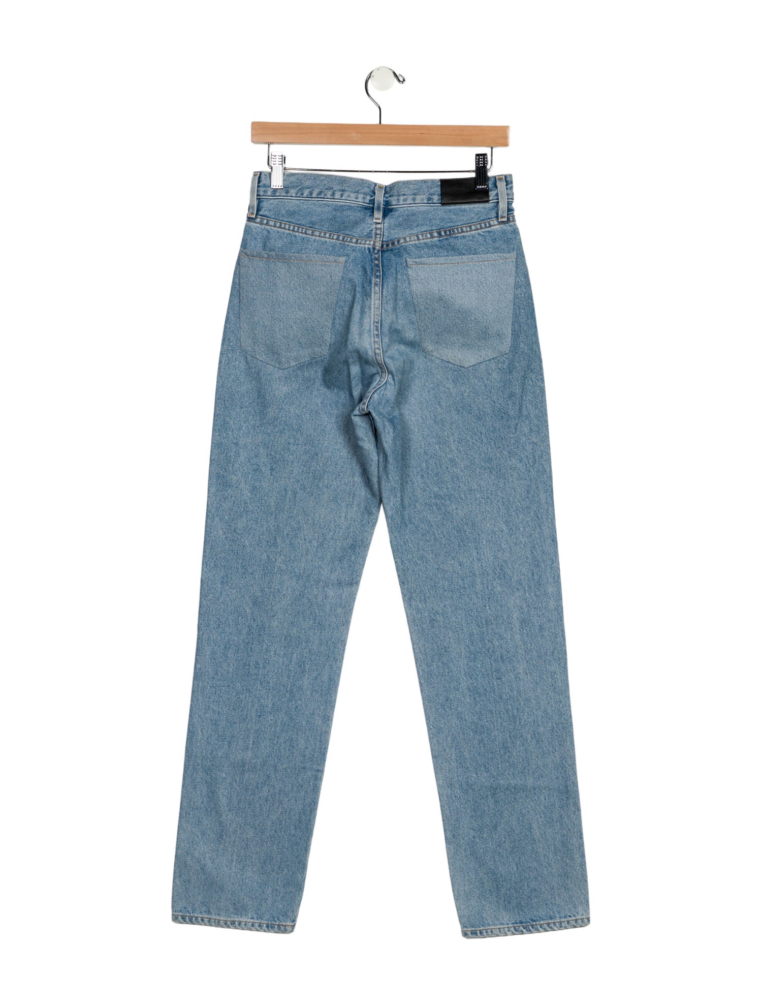 GoldSign Mid-Rise Straight Leg Jeans