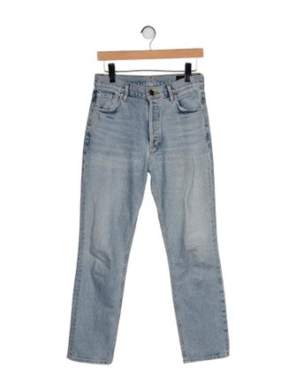 GoldSign High-Rise Straight Leg Jeans
